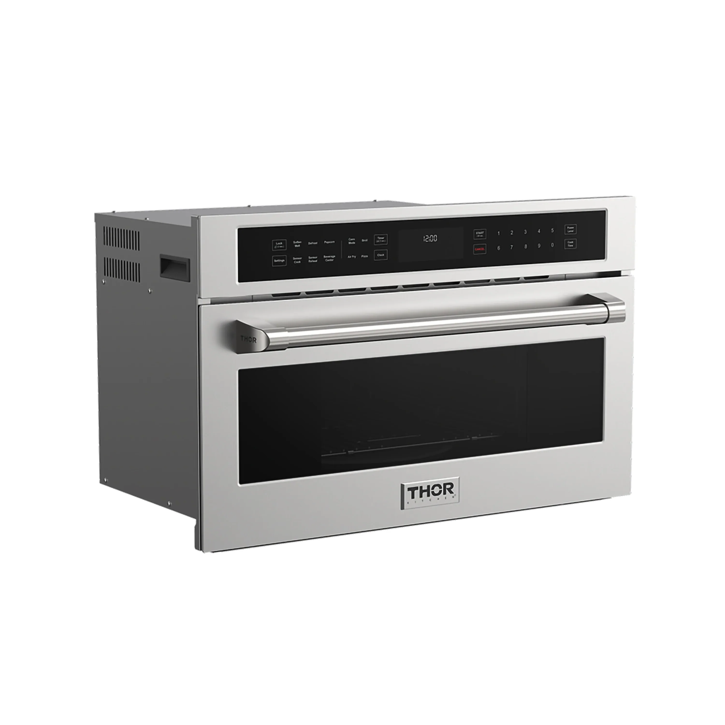 Thor Kitchen 3-Piece Appliance Package - 30-Inch Electric Wall Oven, Microwave with Air Fryer, and Warming Drawer in Stainless Steel - Image 21
