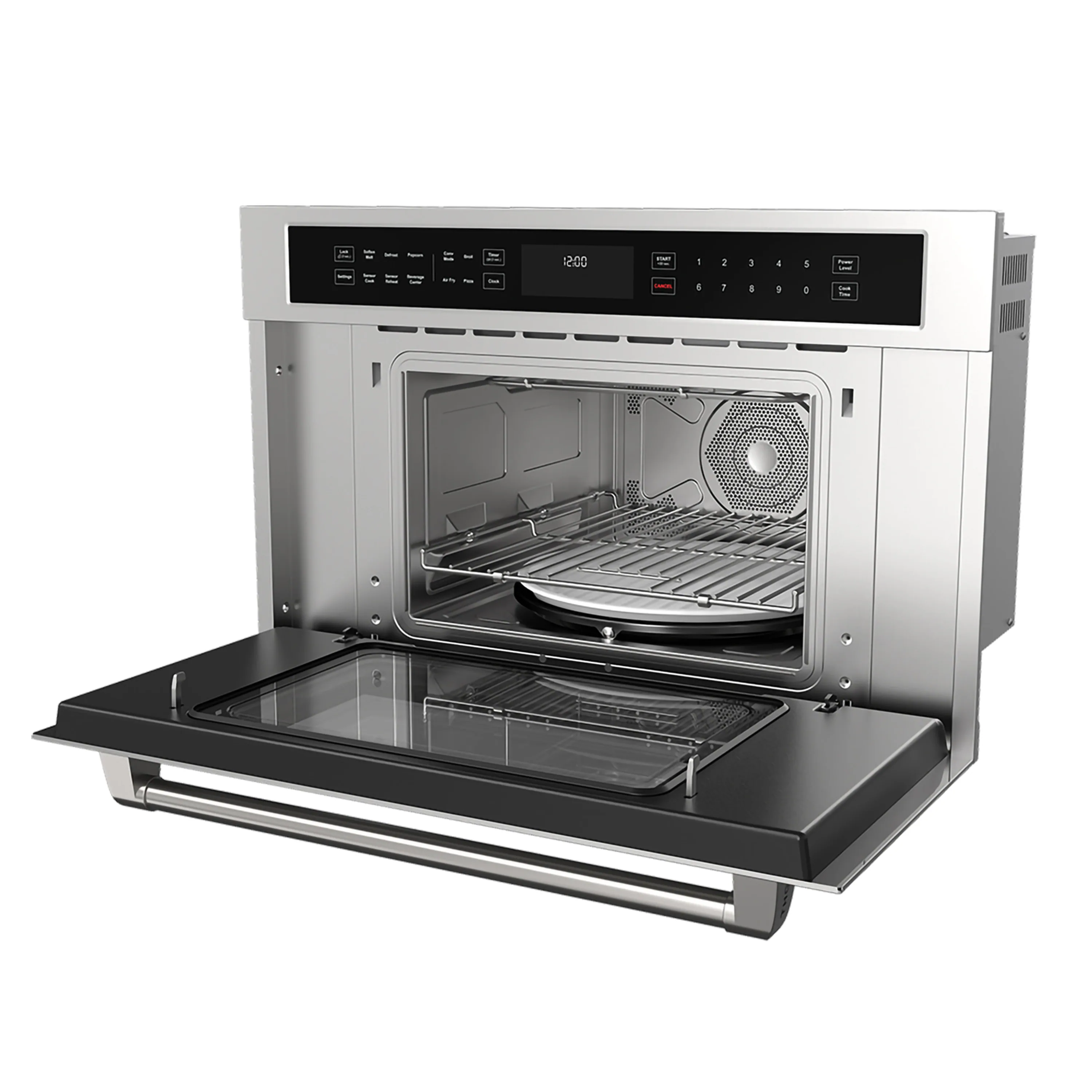 Thor Kitchen 3-Piece Appliance Package - 30-Inch Electric Wall Oven, Microwave with Air Fryer, and Warming Drawer in Stainless Steel - Image 24