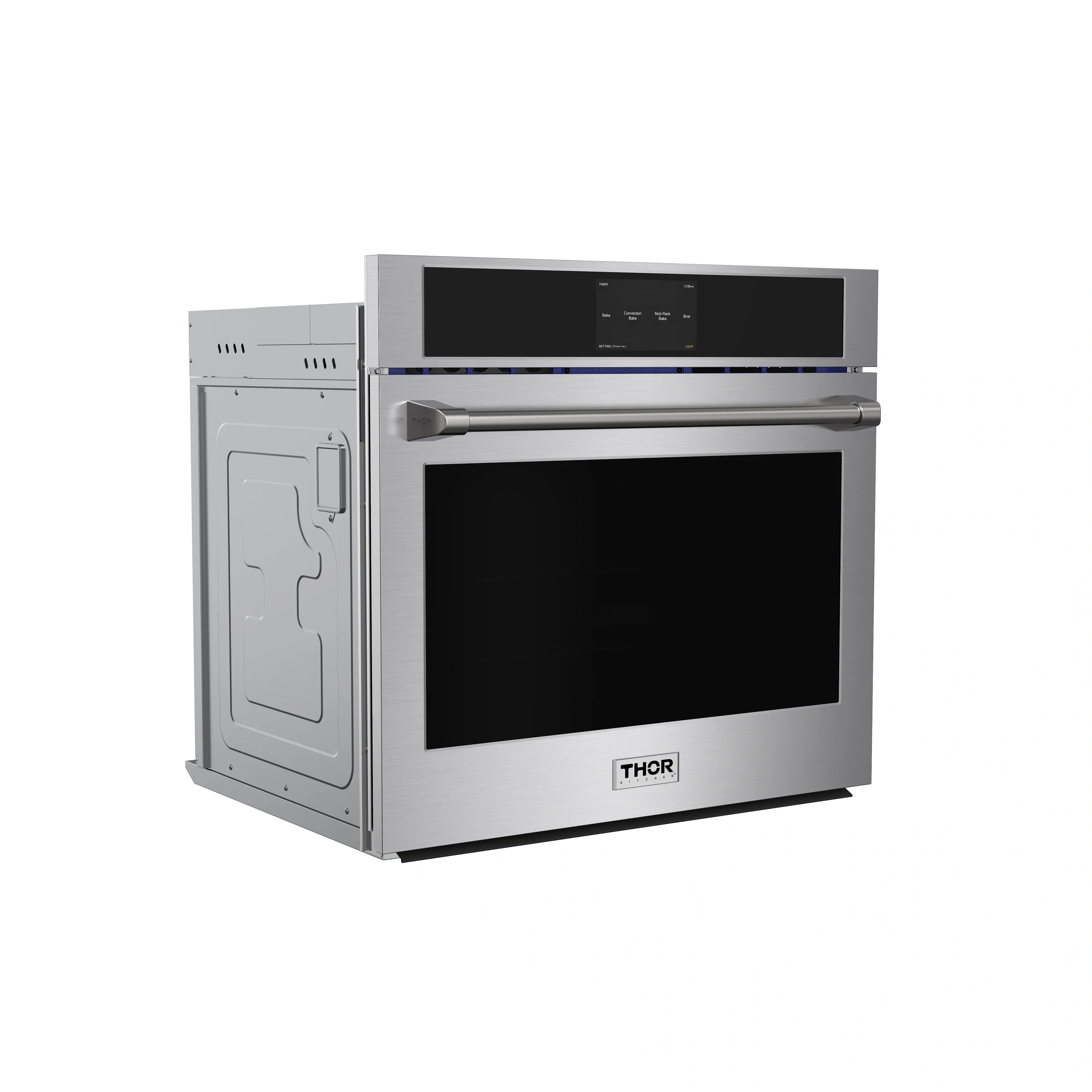 Thor Kitchen 3-Piece Appliance Package - 30-Inch Electric Wall Oven, Microwave with Air Fryer, and Warming Drawer in Stainless Steel - Image 3