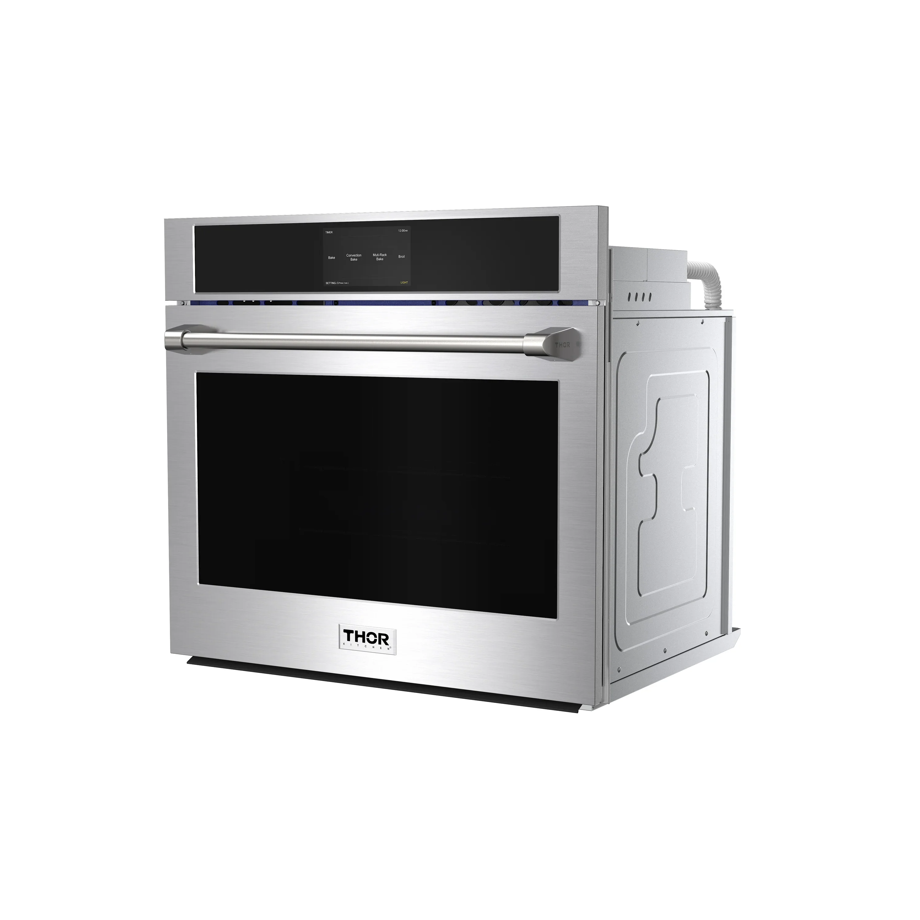 Thor Kitchen 3-Piece Appliance Package - 30-Inch Electric Wall Oven, Microwave with Air Fryer, and Warming Drawer in Stainless Steel - Image 4