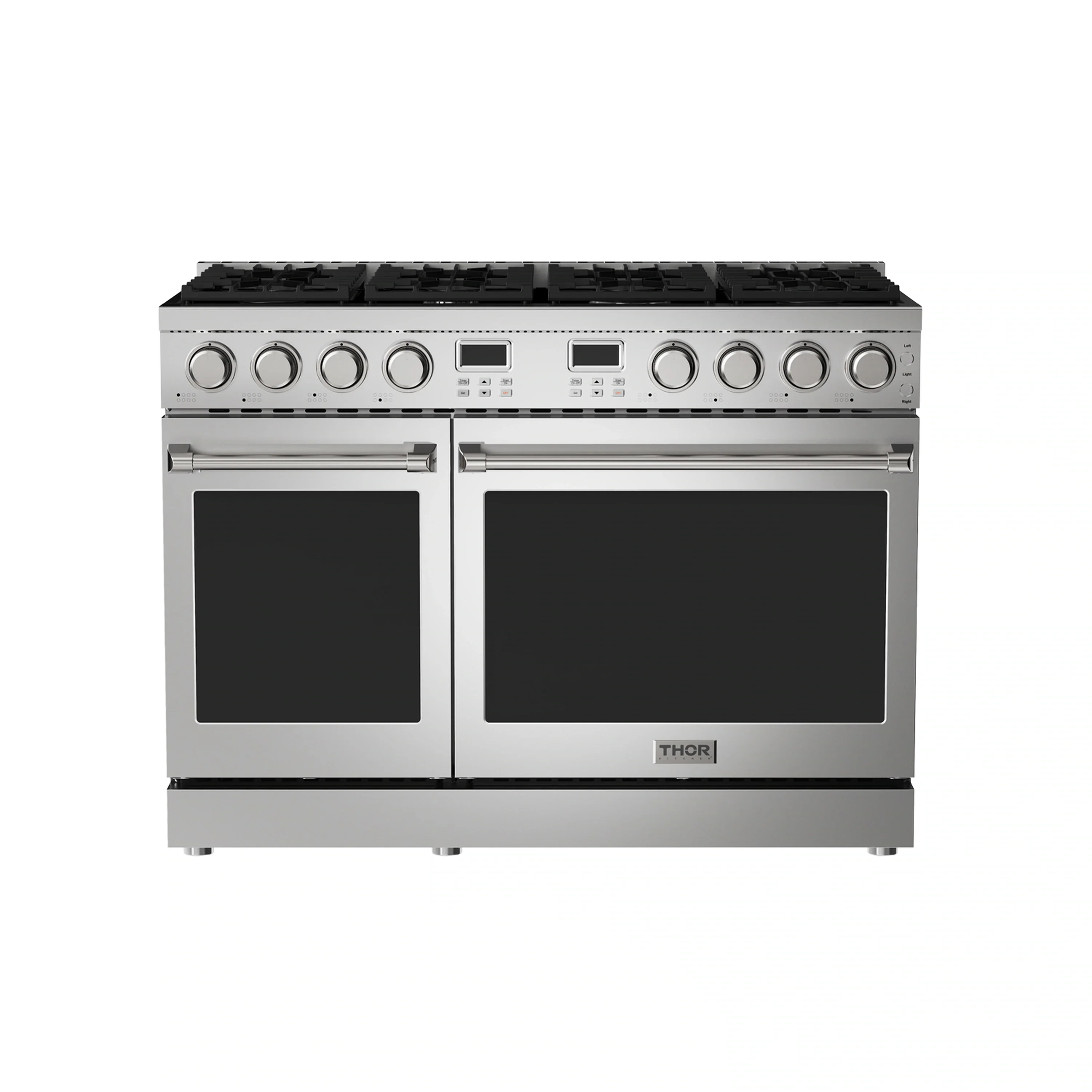 Thor Kitchen A-Series 3-Piece Appliance Package - 48-Inch Gas Range, Refrigerator with Water Dispenser, and Dishwasher in Stainless Steel - Image 3