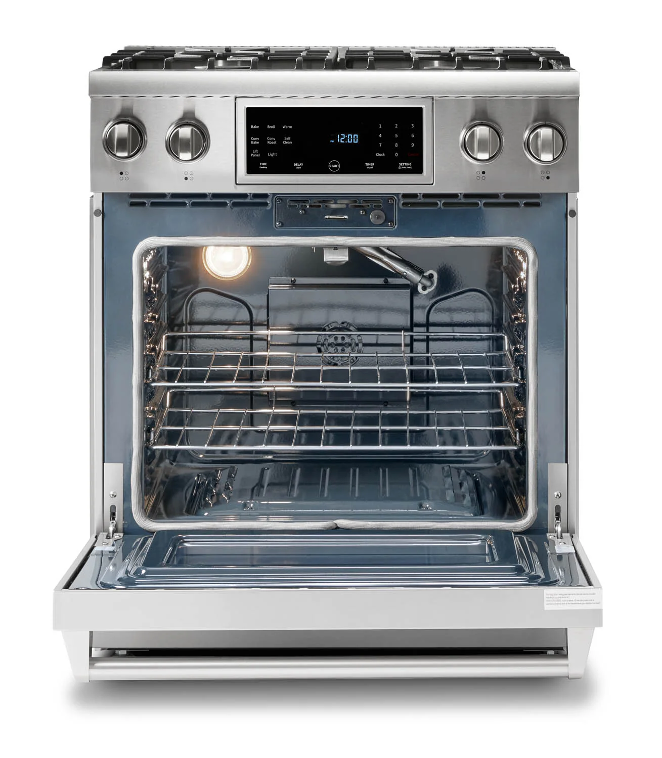 Thor Kitchen 30" Propane Gas Range with 4.55 Cu. Ft. Self-Cleaning Oven and Tilt Panel in Stainless Steel (TRG3001LP) - Image 2