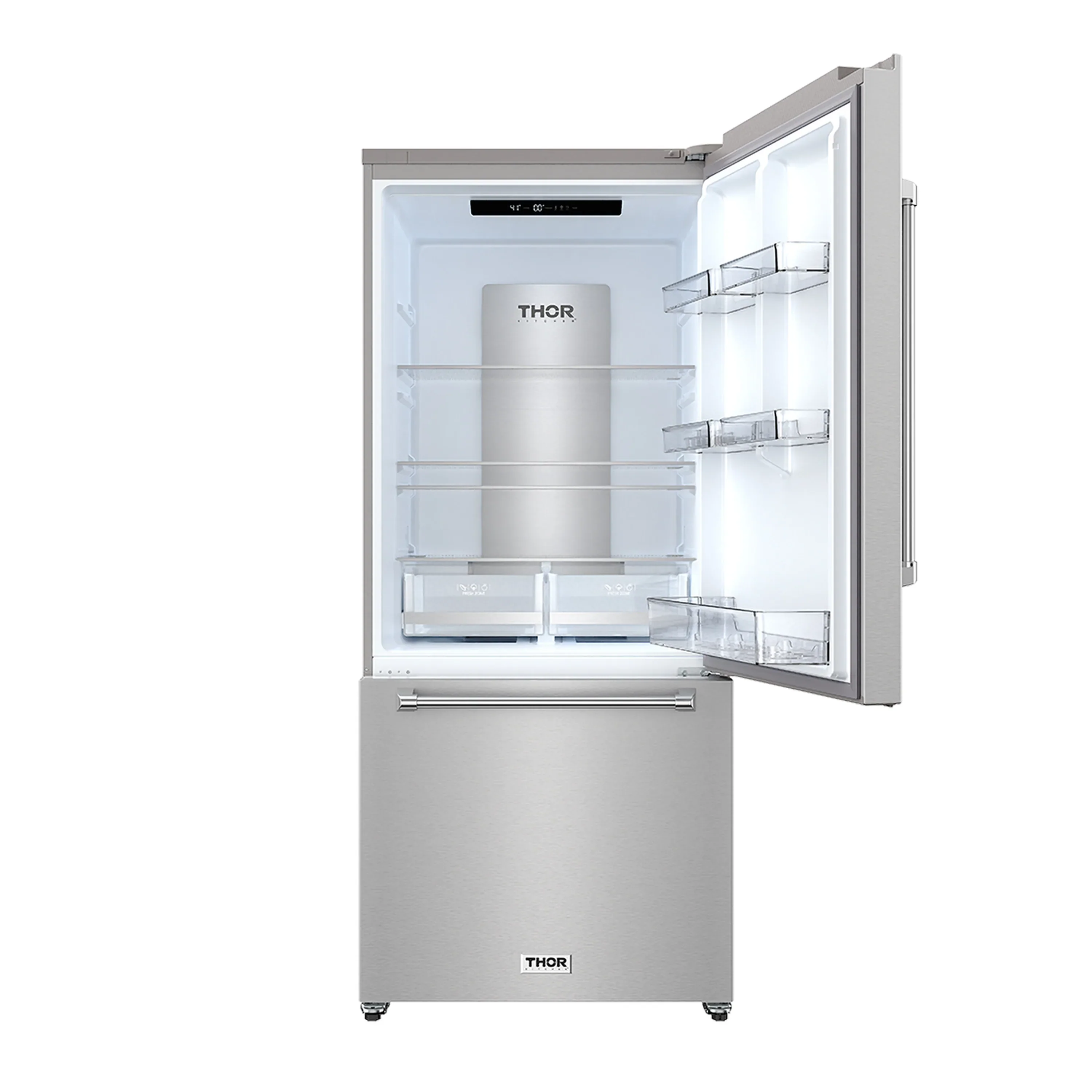 Thor Kitchen 30-Inch Bottom Freezer Refrigerator in Stainless Steel (TRF3017BF) - Image 4