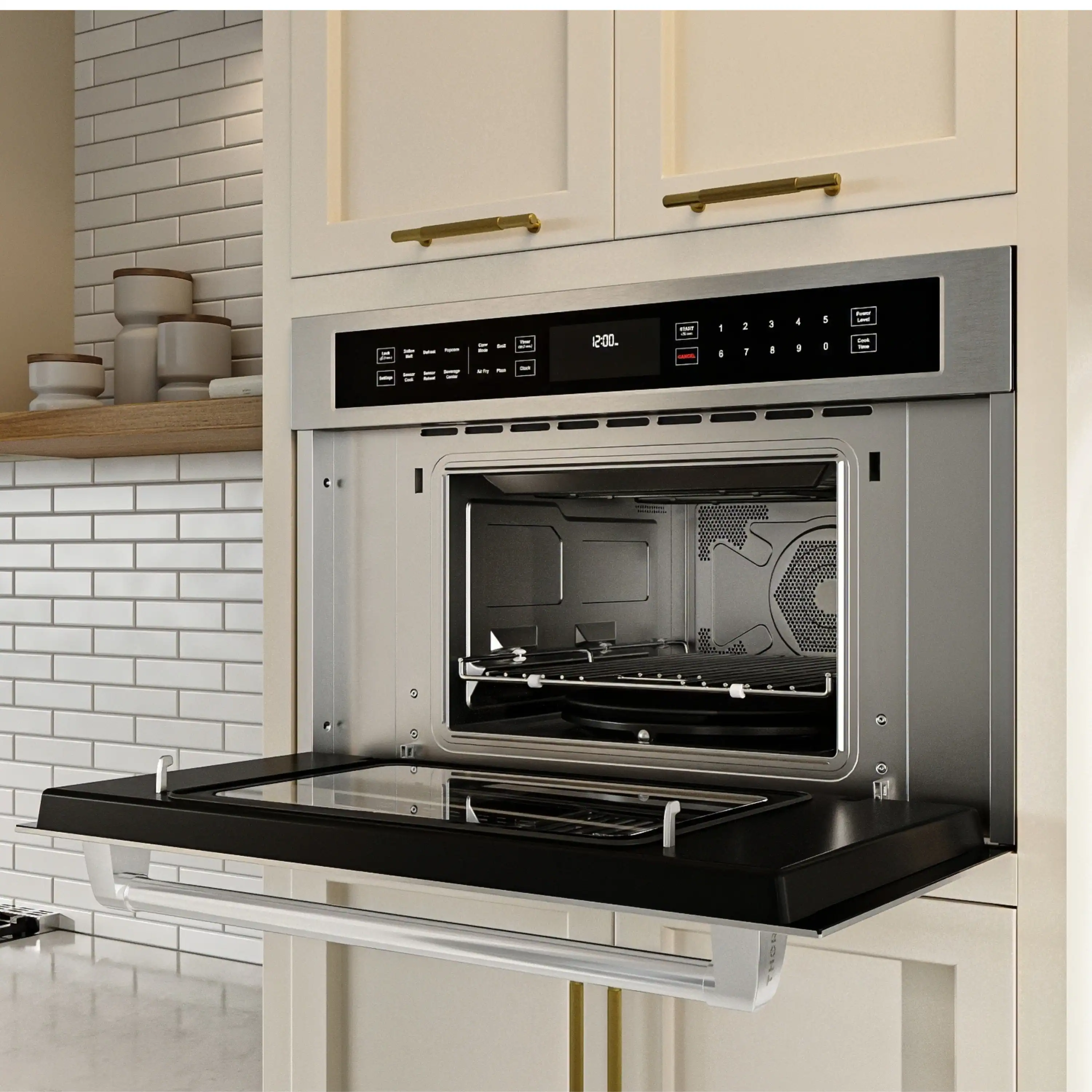 Thor Kitchen 30-Inch Built-In Air Fry Microwave Oven with Drop-Down Door (TMO30H) - Image 3
