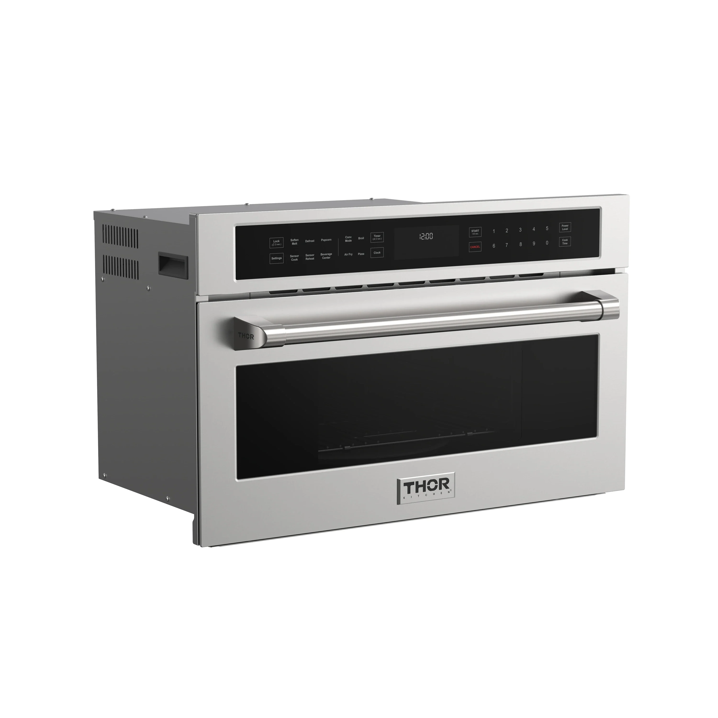 Thor Kitchen 30-Inch Built-In Air Fry Microwave Oven with Drop-Down Door (TMO30H) - Image 5