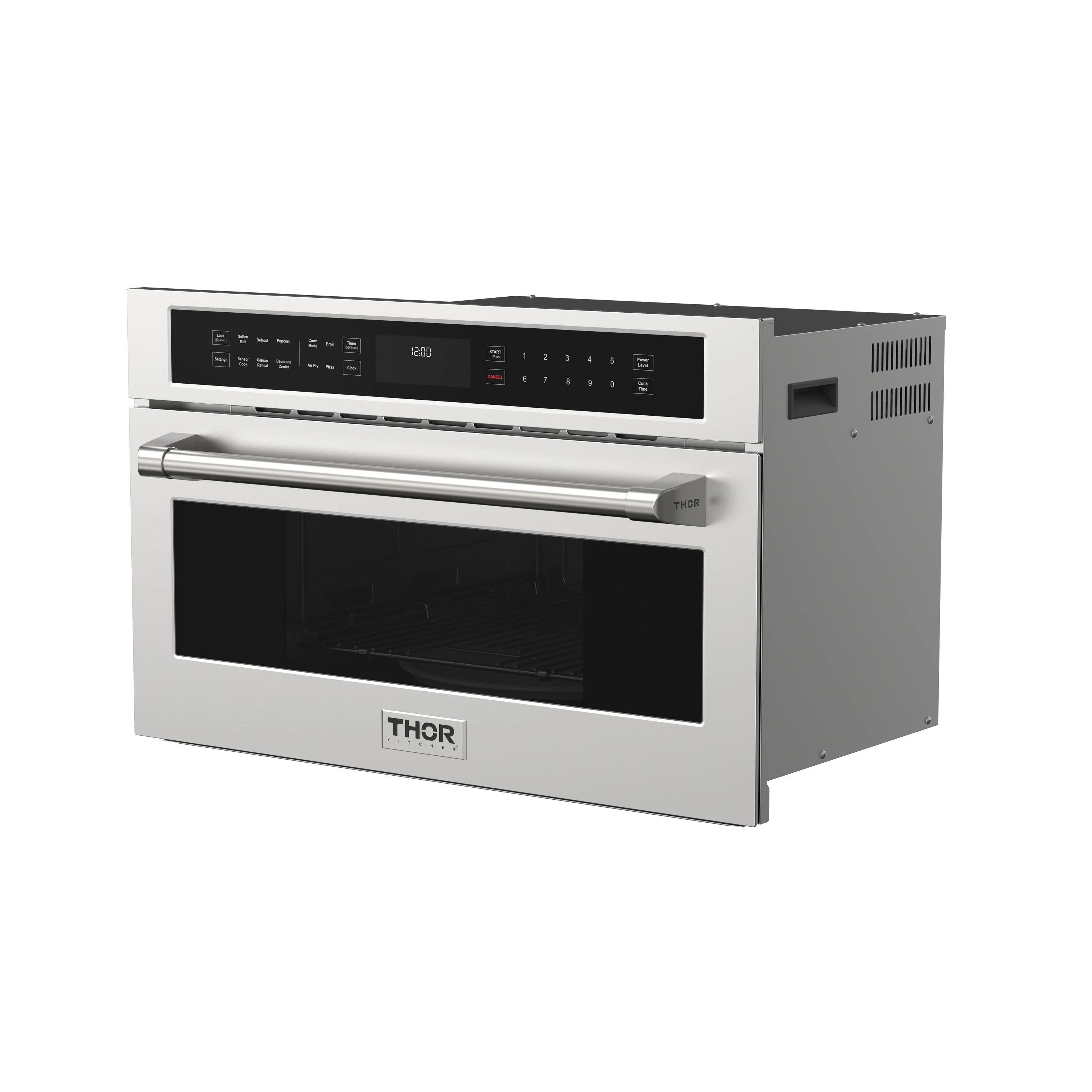 Thor Kitchen 30-Inch Built-In Air Fry Microwave Oven with Drop-Down Door (TMO30H) - Image 6