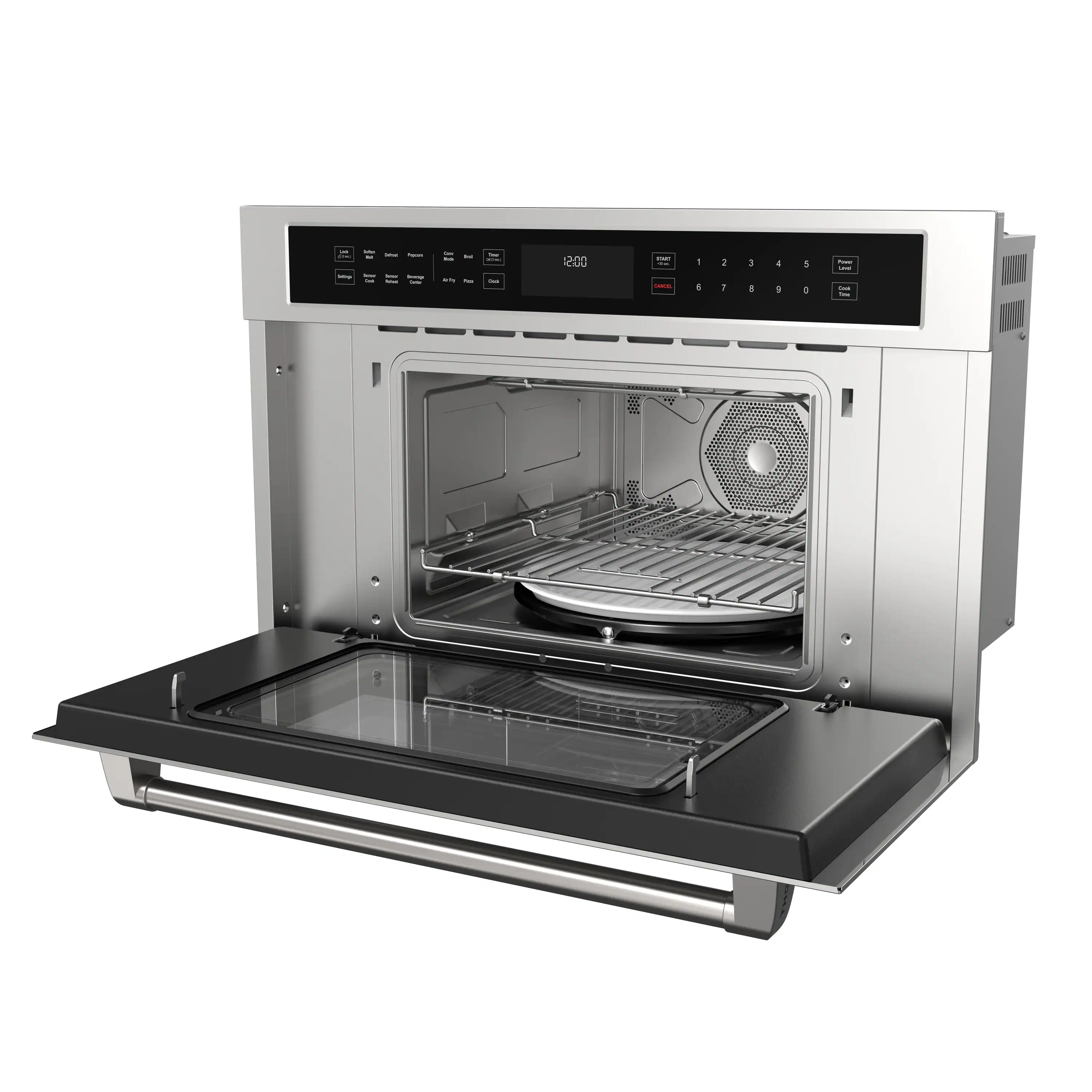 Thor Kitchen 30-Inch Built-In Air Fry Microwave Oven with Drop-Down Door (TMO30H) - Image 7