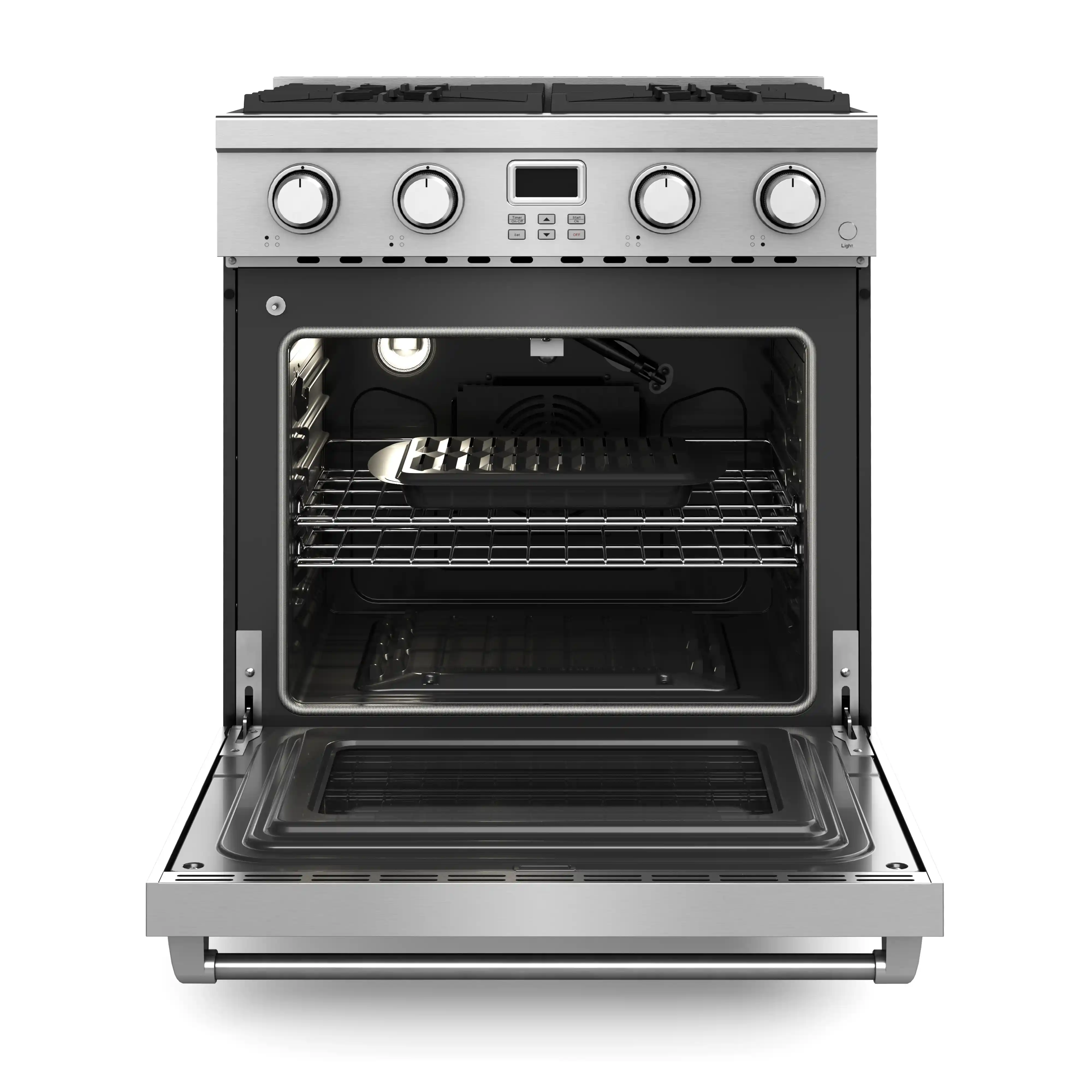Thor Kitchen 30-Inch Natural Gas Range with 4.8 cu. ft. Convection Oven in Stainless Steel (ARG30) - Image 3