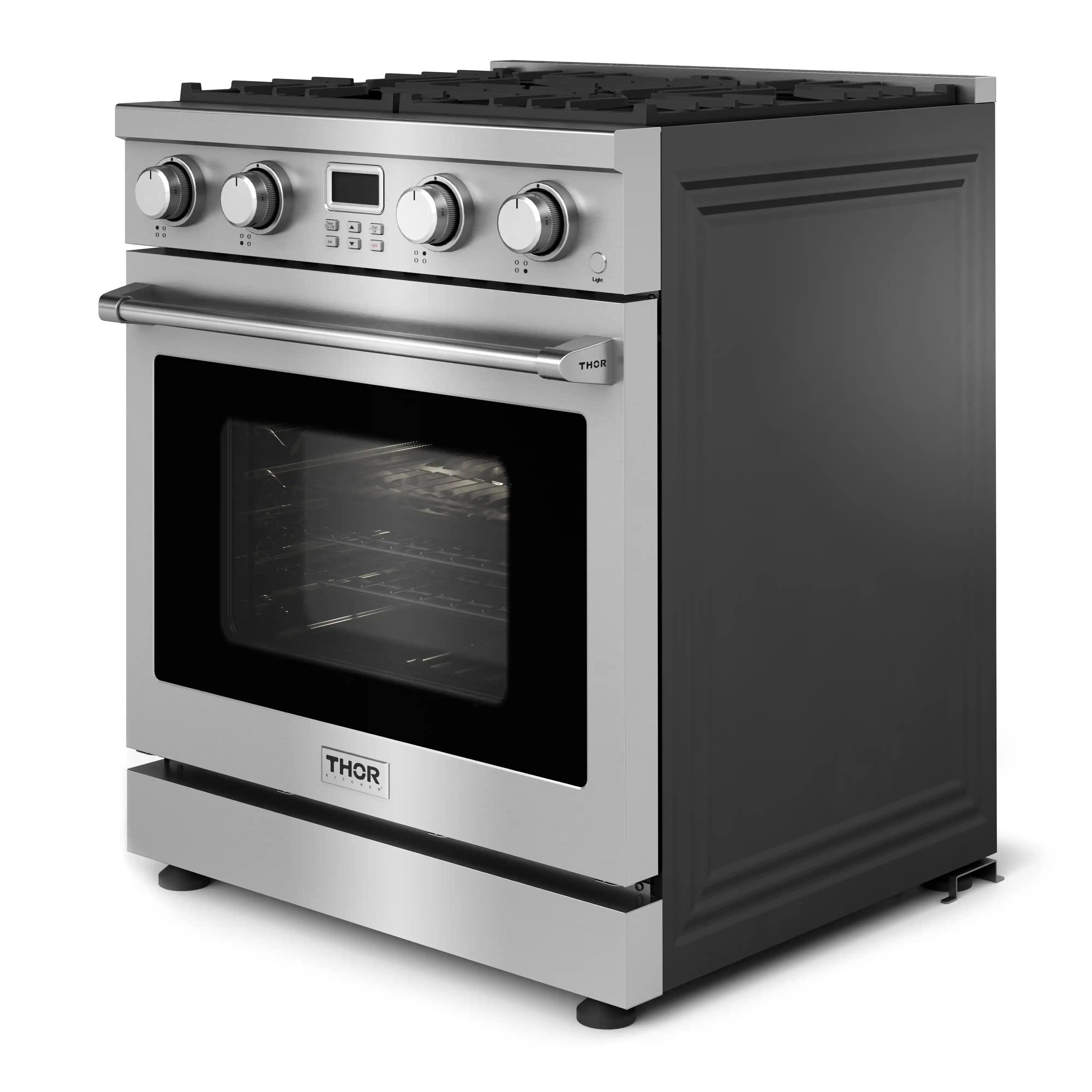 Thor Kitchen 30-Inch Natural Gas Range with 4.8 cu. ft. Convection Oven in Stainless Steel (ARG30) - Image 5