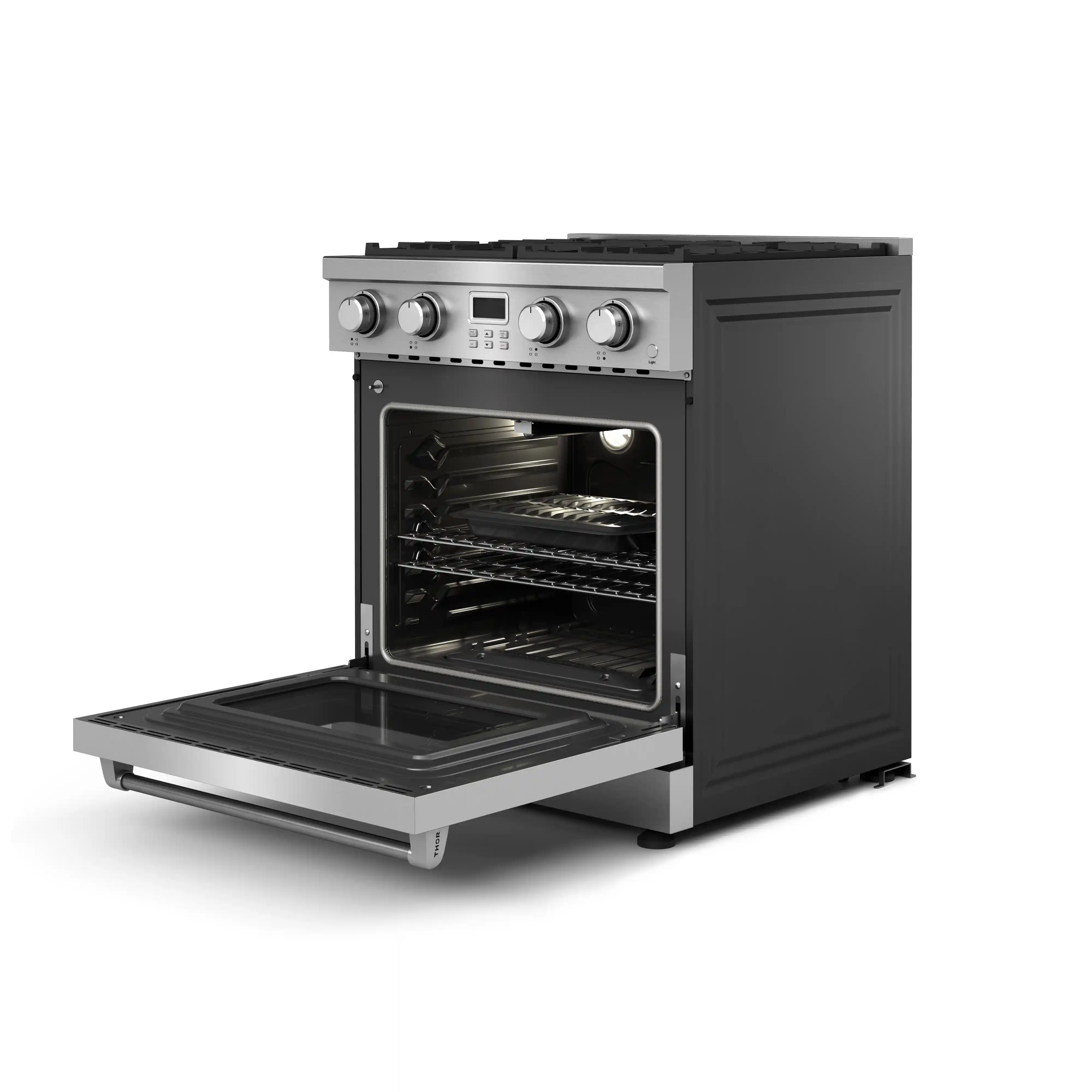 Thor Kitchen 30-Inch Natural Gas Range with 4.8 cu. ft. Convection Oven in Stainless Steel (ARG30) - Image 6