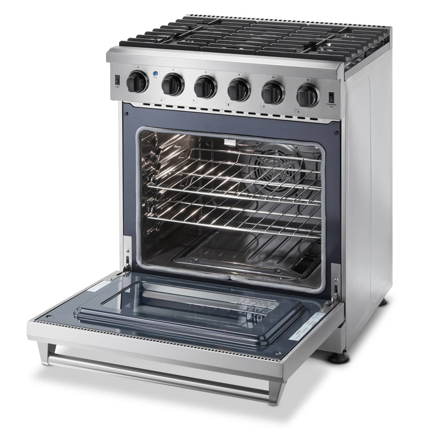 Thor Kitchen 30-Inch Propane Gas Range with 5 Burners, 4.55 cu. ft Oven in Stainless Steel (LRG3001ULP) - Image 3