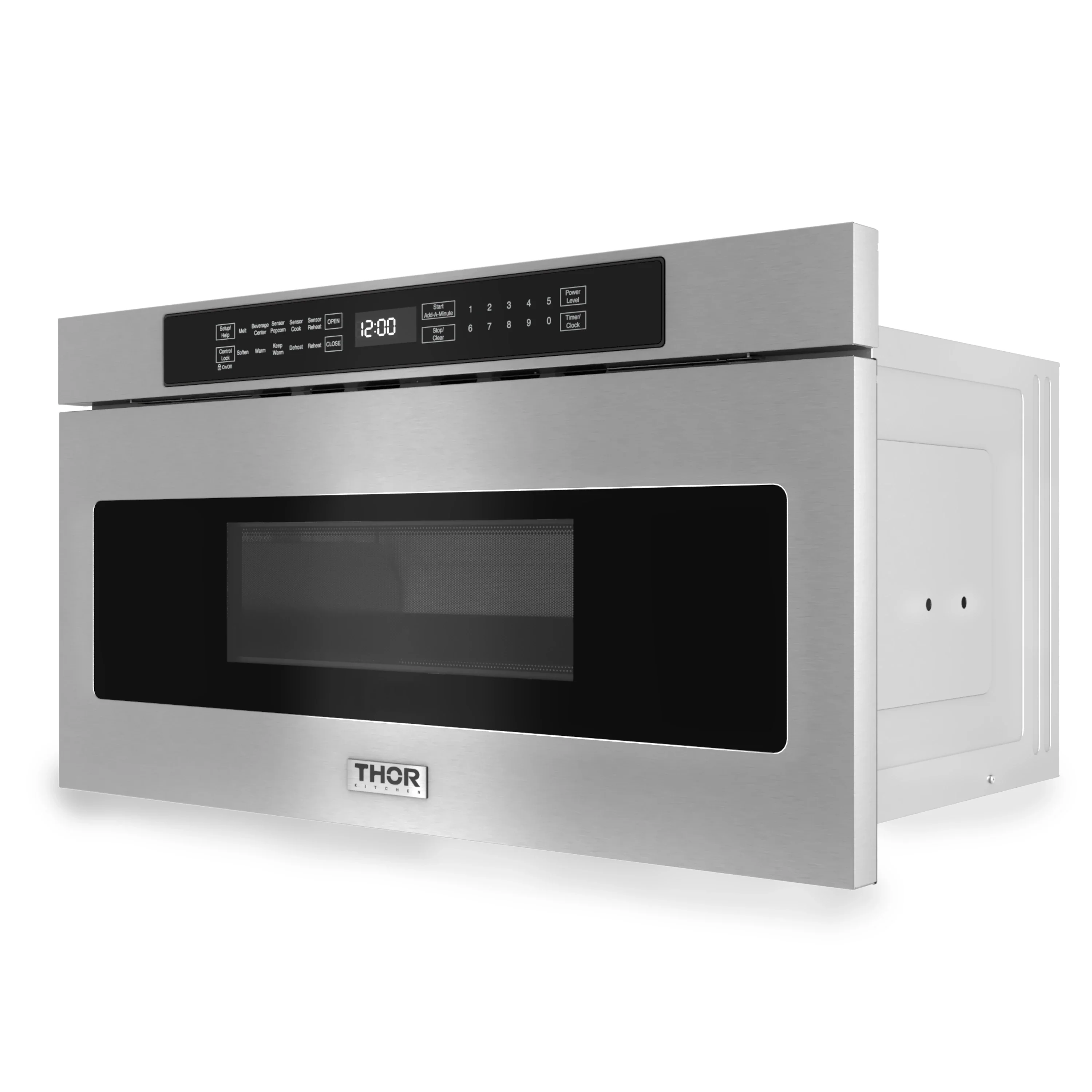 Thor Kitchen 30-Inch Microwave Drawer with Sensor Cooking in Stainless Steel (TMD3001) - Image 4