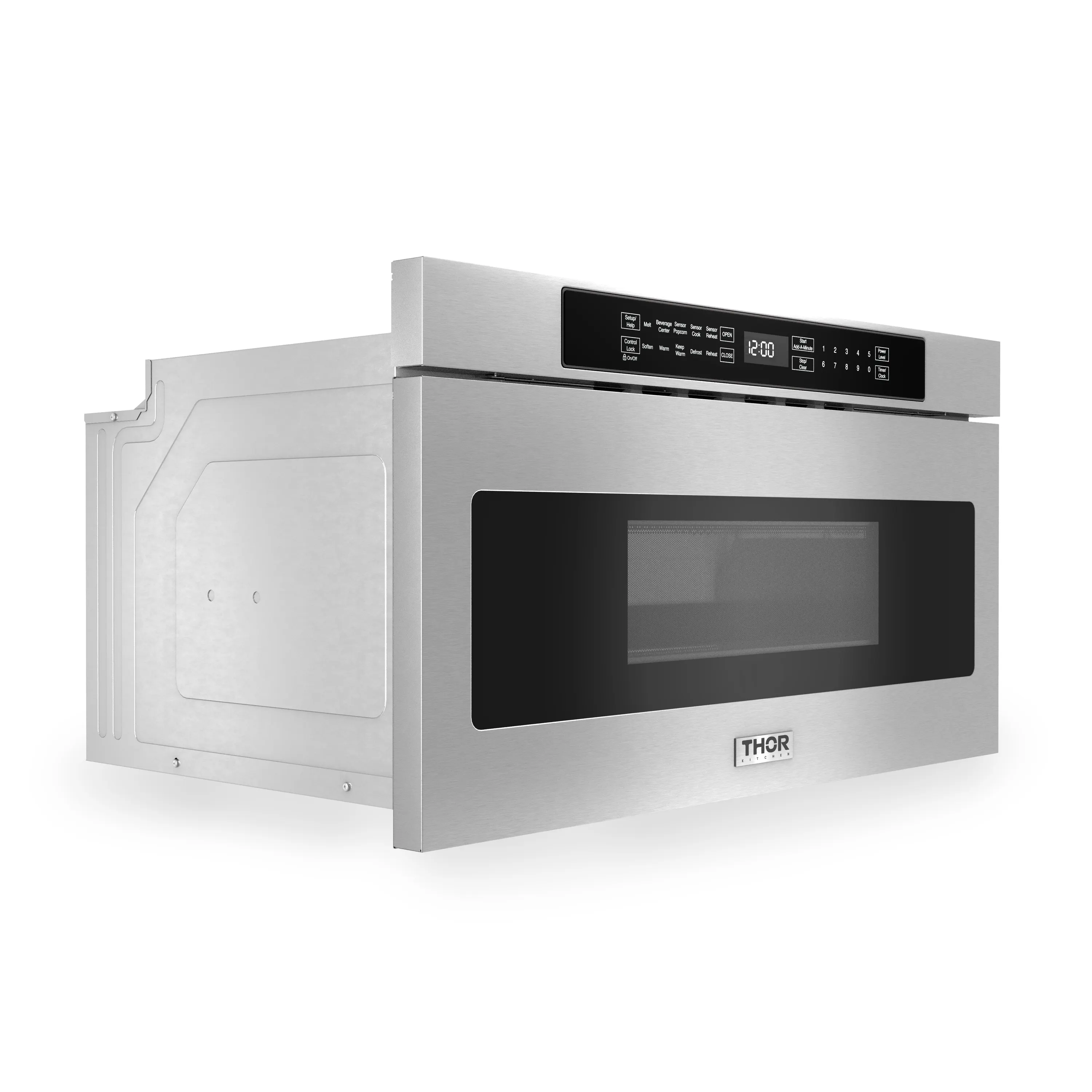 Thor Kitchen 30-Inch Microwave Drawer with Sensor Cooking in Stainless Steel (TMD3001) - Image 5