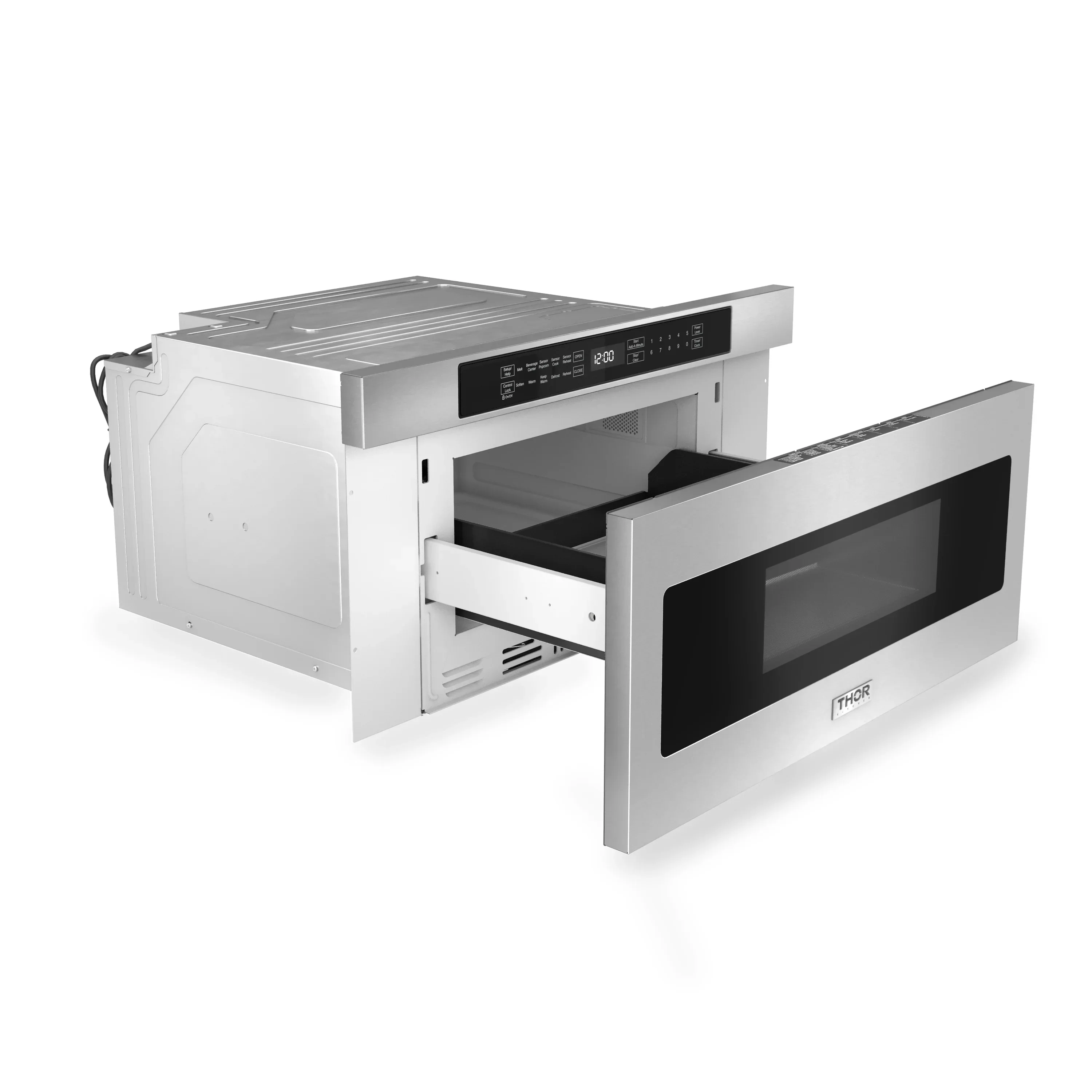 Thor Kitchen 30-Inch Microwave Drawer with Sensor Cooking in Stainless Steel (TMD3001) - Image 6