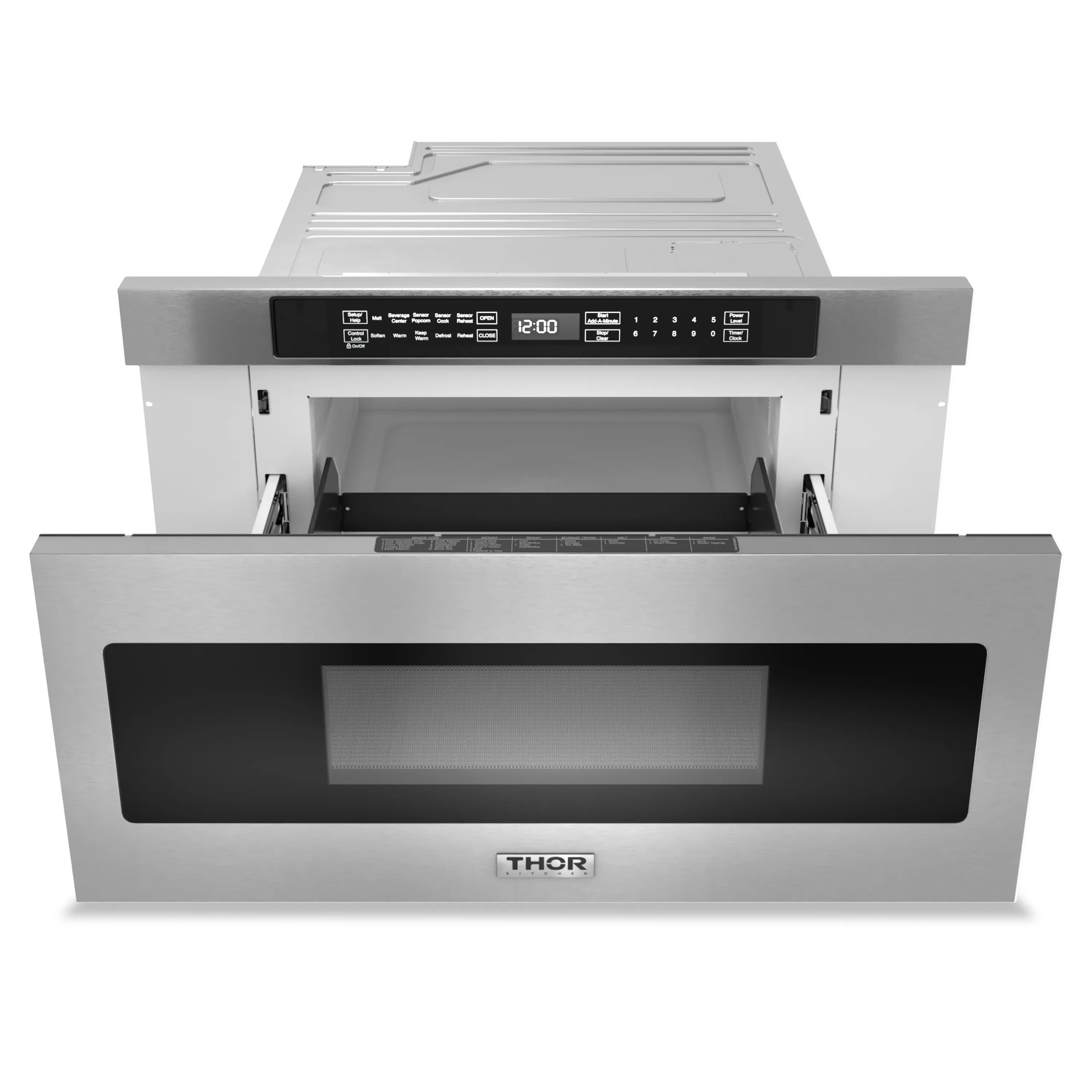 Thor Kitchen 30-Inch Microwave Drawer with Sensor Cooking in Stainless Steel (TMD3001) - Image 7