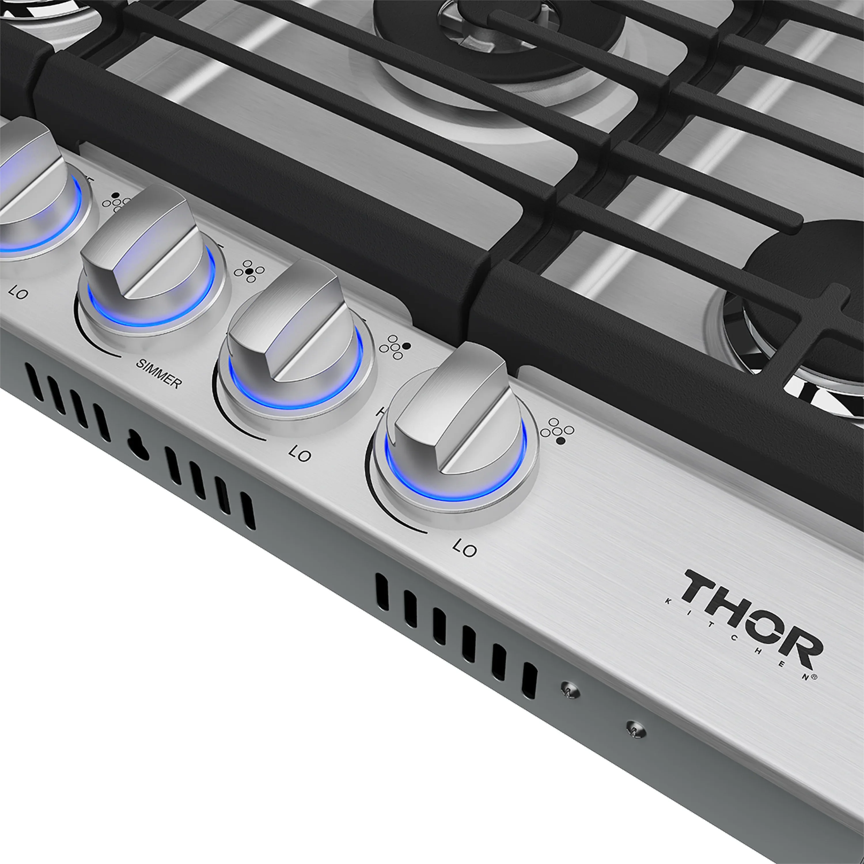 Thor Kitchen 30-Inch Professional Natural Gas Cooktop with Stainless Steel Knobs (TGC30F) - Image 16