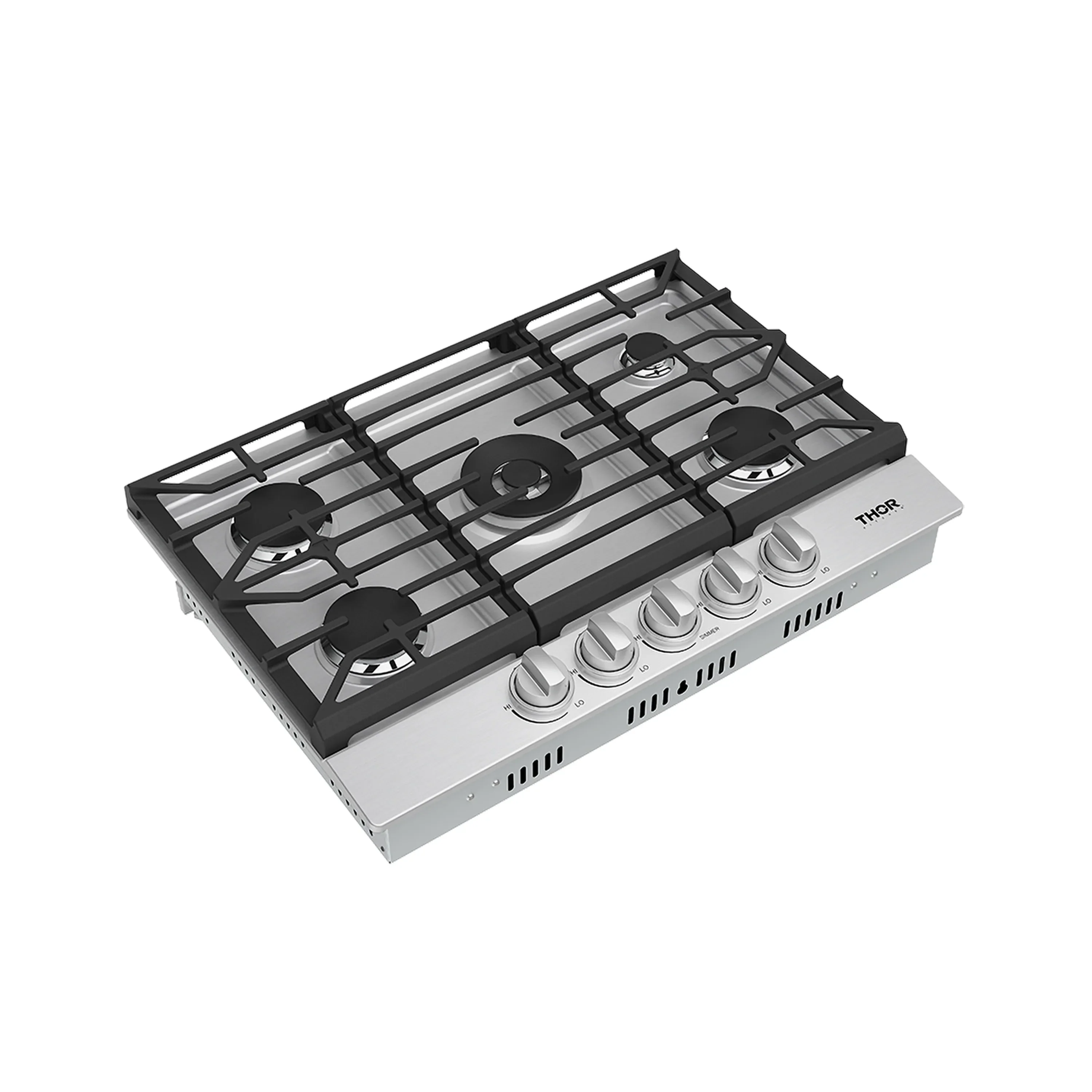 Thor Kitchen 30-Inch Professional Natural Gas Cooktop with Stainless Steel Knobs (TGC30F) - Image 9
