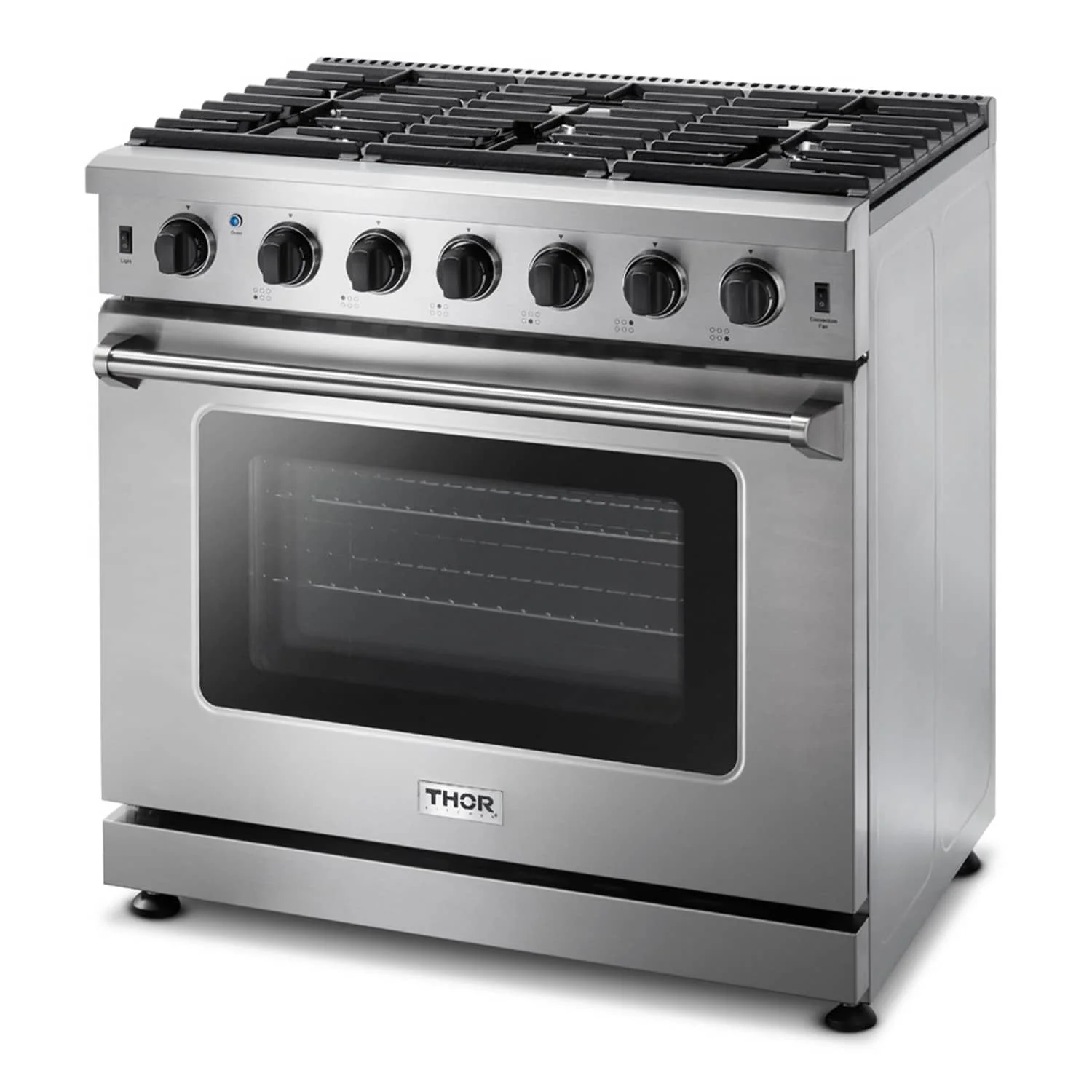 Thor Kitchen 36-Inch Propane Gas Range with 6.0 Cu. Ft. Oven in Stainless Steel (LRG3601ULP) - Image 14