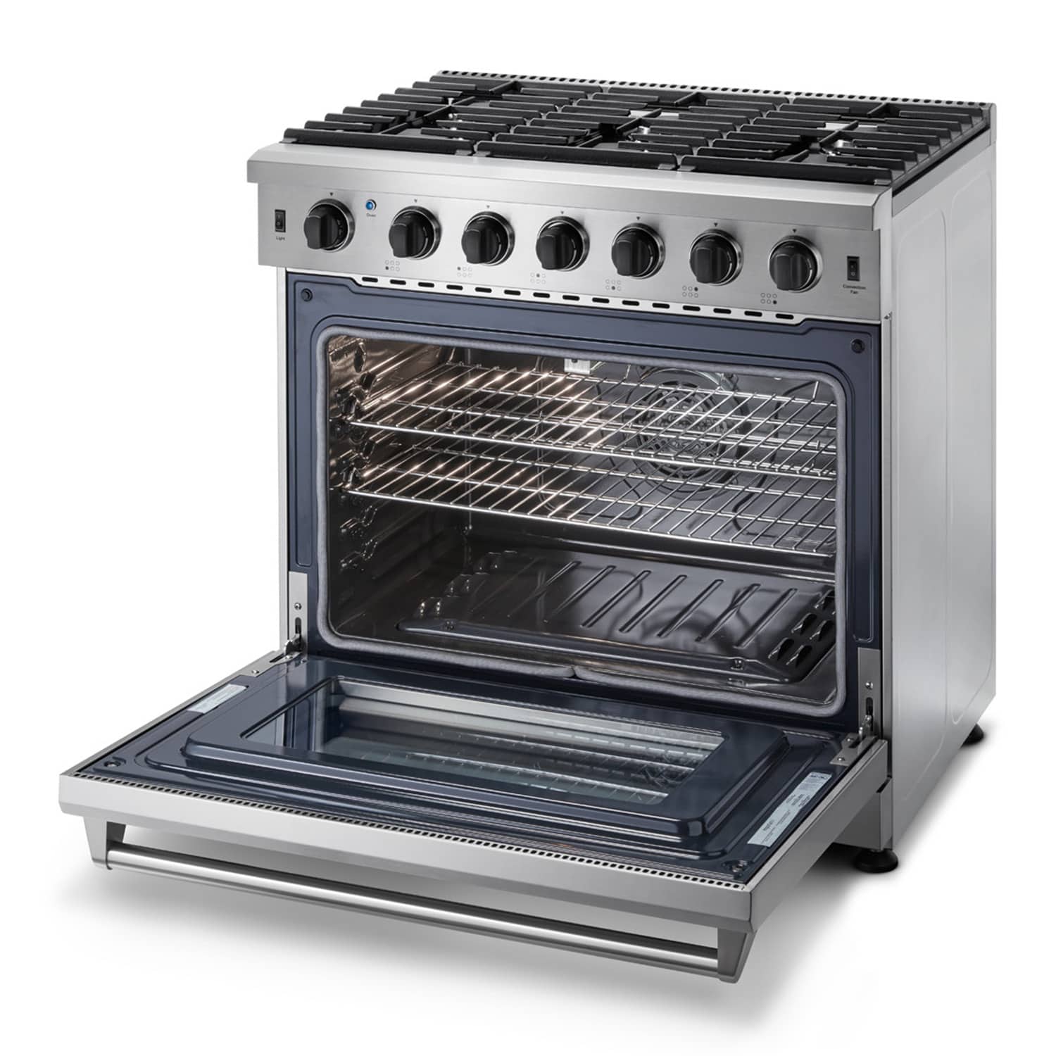 Thor Kitchen 36-Inch Propane Gas Range with 6.0 Cu. Ft. Oven in Stainless Steel (LRG3601ULP) - Image 15