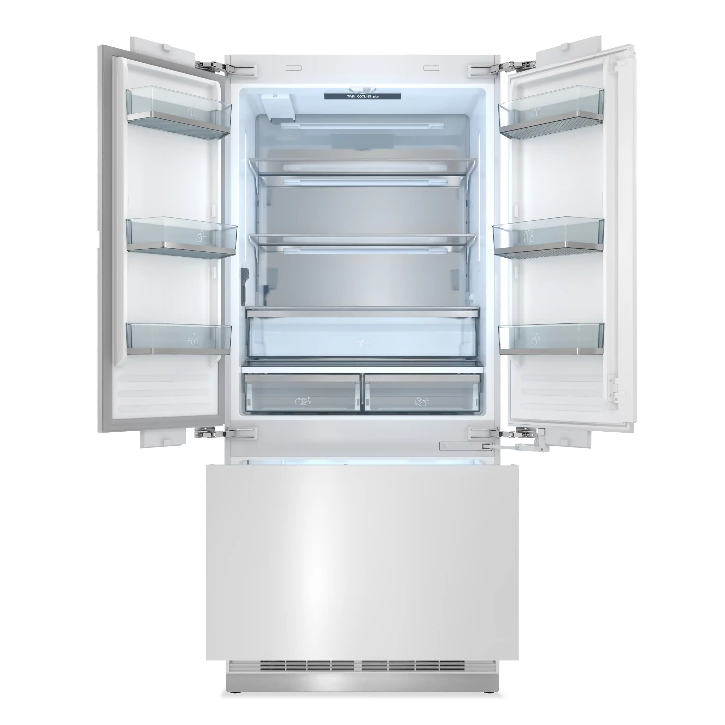 Thor Kitchen X-Series 36-Inch 19.6 Cu. Ft. Panel Ready Refrigerator with Bottom Freezer, Internal Water Dispenser and Ice Maker (XRF3619BFP) - Image 6
