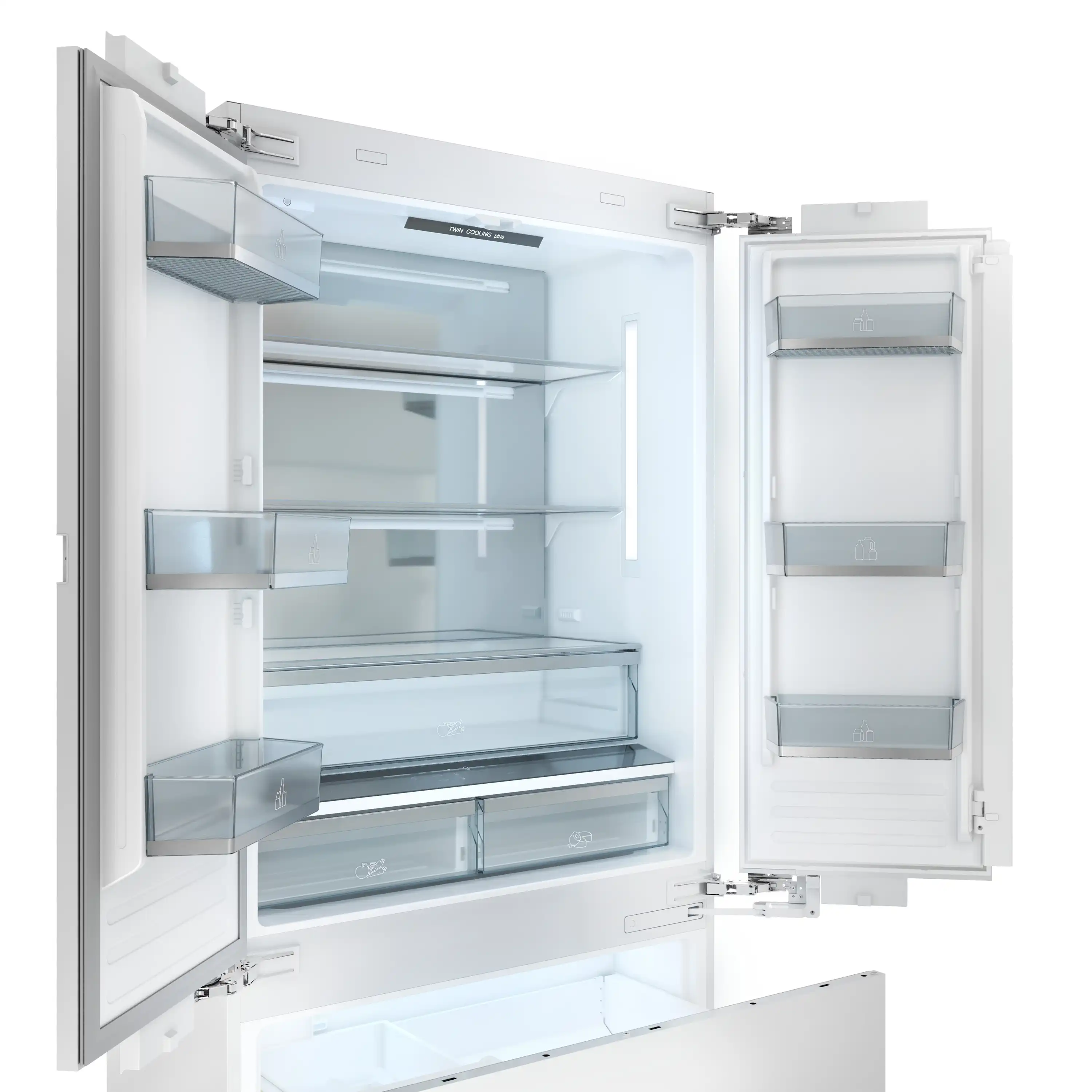 Thor Kitchen X-Series 36-Inch 19.6 Cu. Ft. Panel Ready Refrigerator with Bottom Freezer, Internal Water Dispenser and Ice Maker (XRF3619BFP) - Image 9