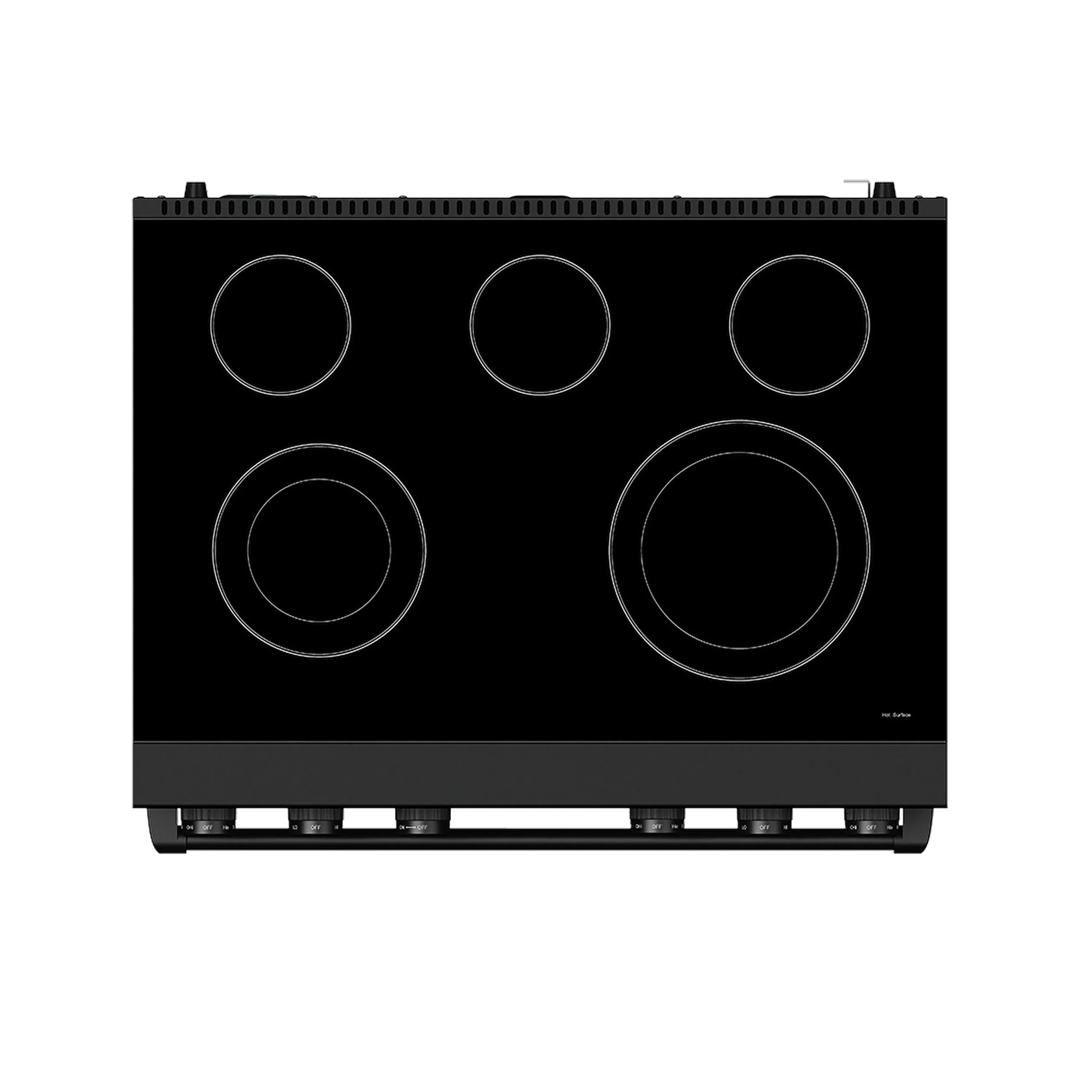 Thor Kitchen 36-Inch Electric Range with 6.0 cu. ft. Convection Oven in Black (ARE36B) - Image 2
