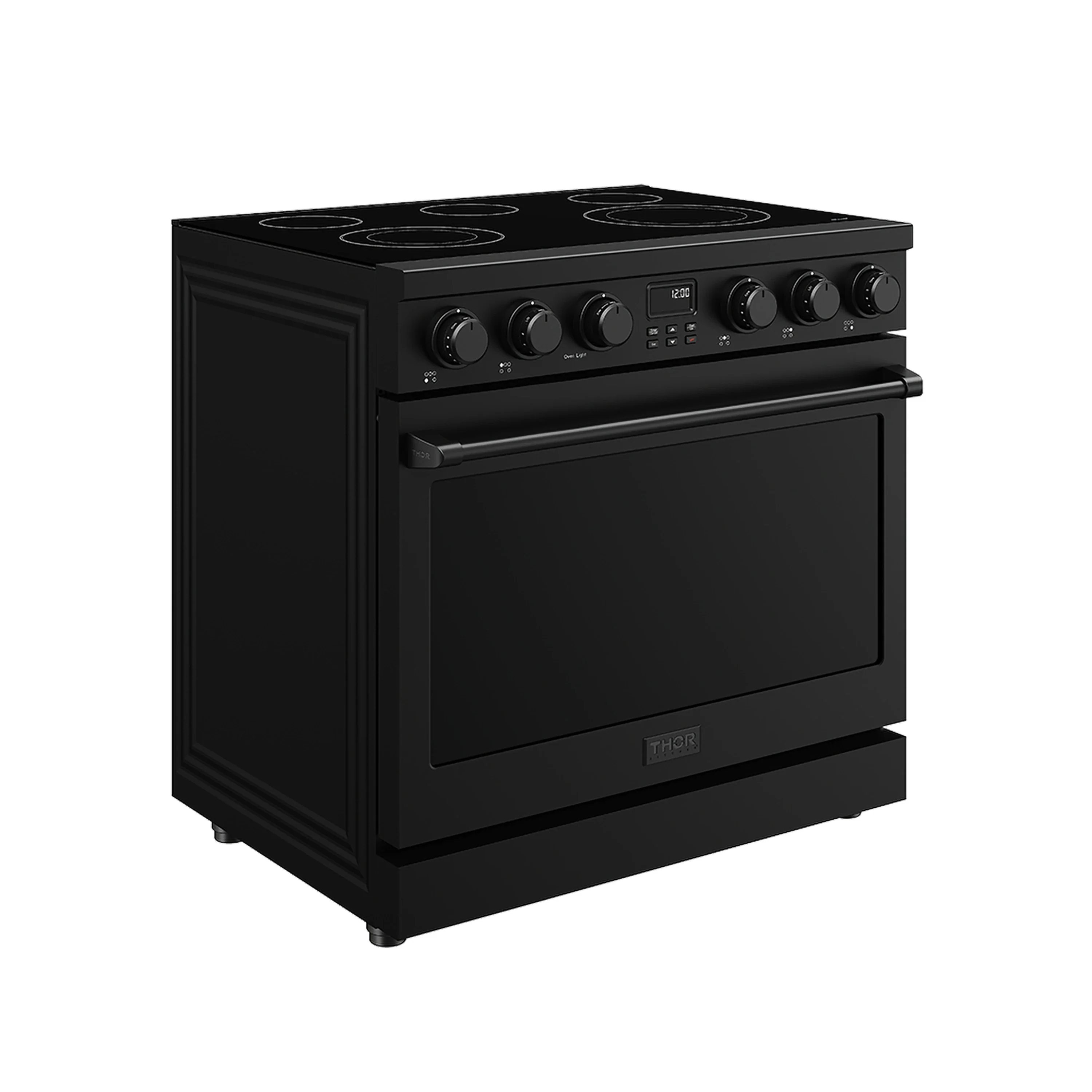 Thor Kitchen 36-Inch Electric Range with 6.0 cu. ft. Convection Oven in Black (ARE36B) - Image 4