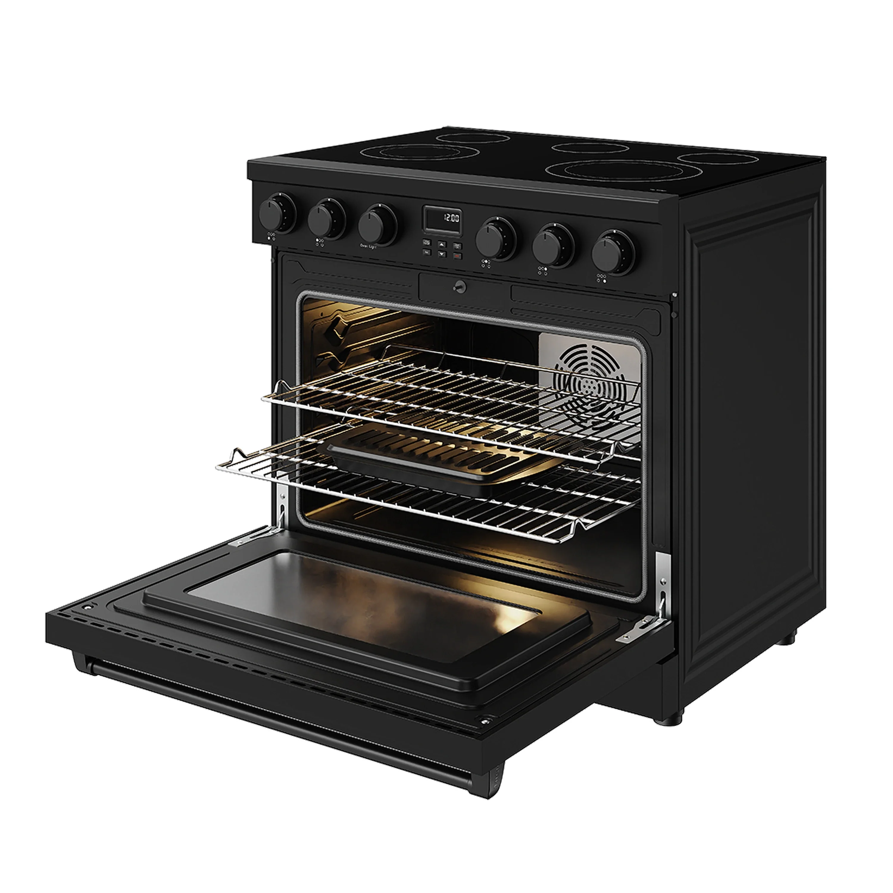 Thor Kitchen 36-Inch Electric Range with 6.0 cu. ft. Convection Oven in Black (ARE36B) - Image 7