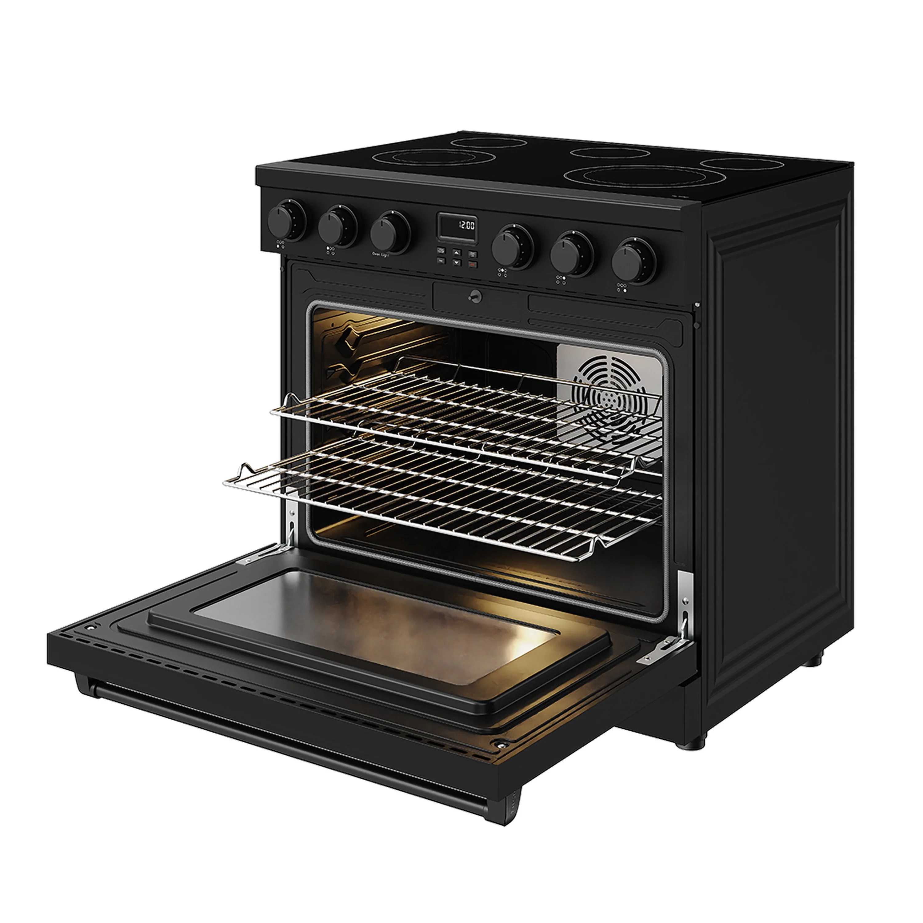 Thor Kitchen 36-Inch Electric Range with 6.0 cu. ft. Convection Oven in Black (ARE36B) - Image 8