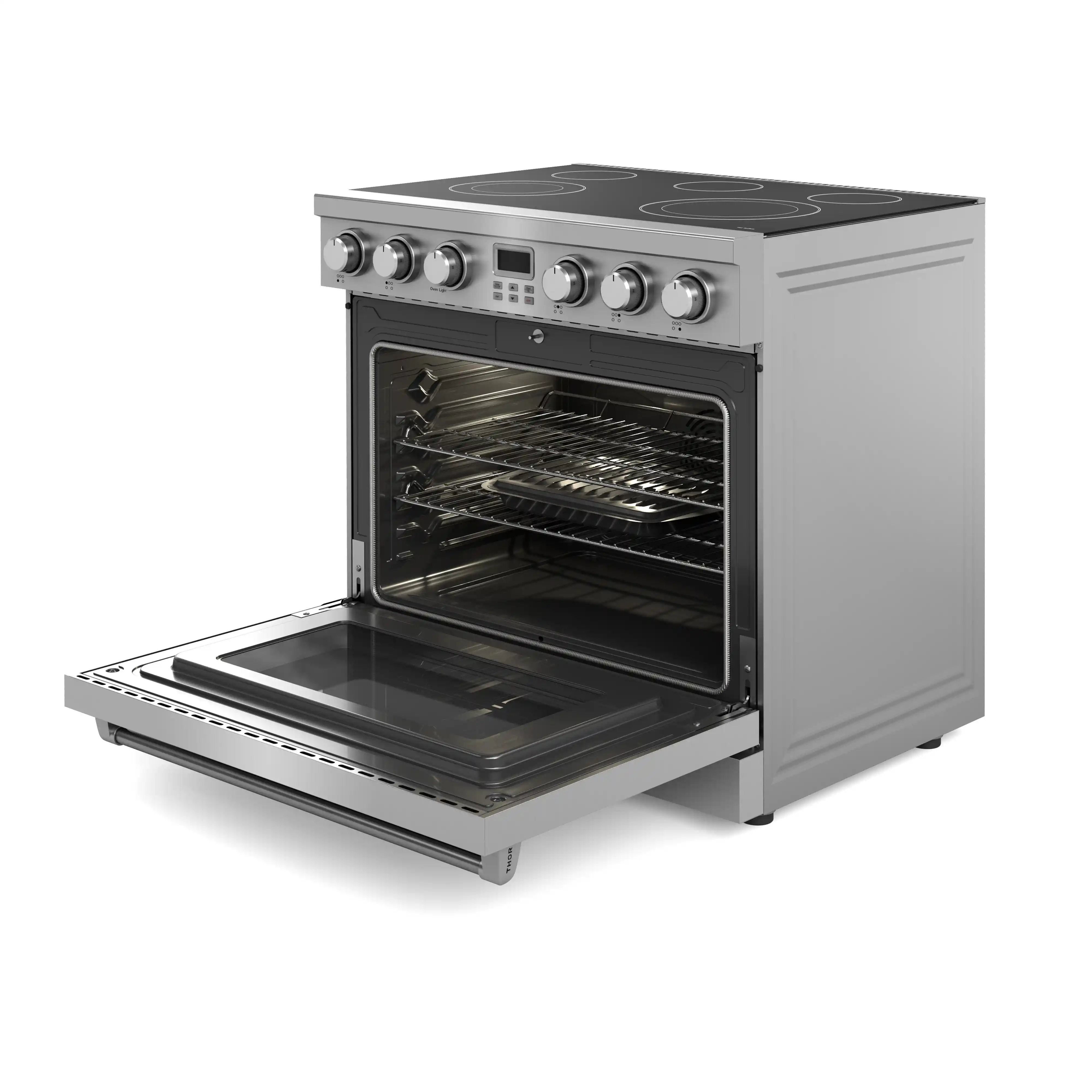 Thor Kitchen 36-Inch Electric Range with 6.0 cu. ft. Convection Oven in Stainless Steel (ARE36) - Image 4
