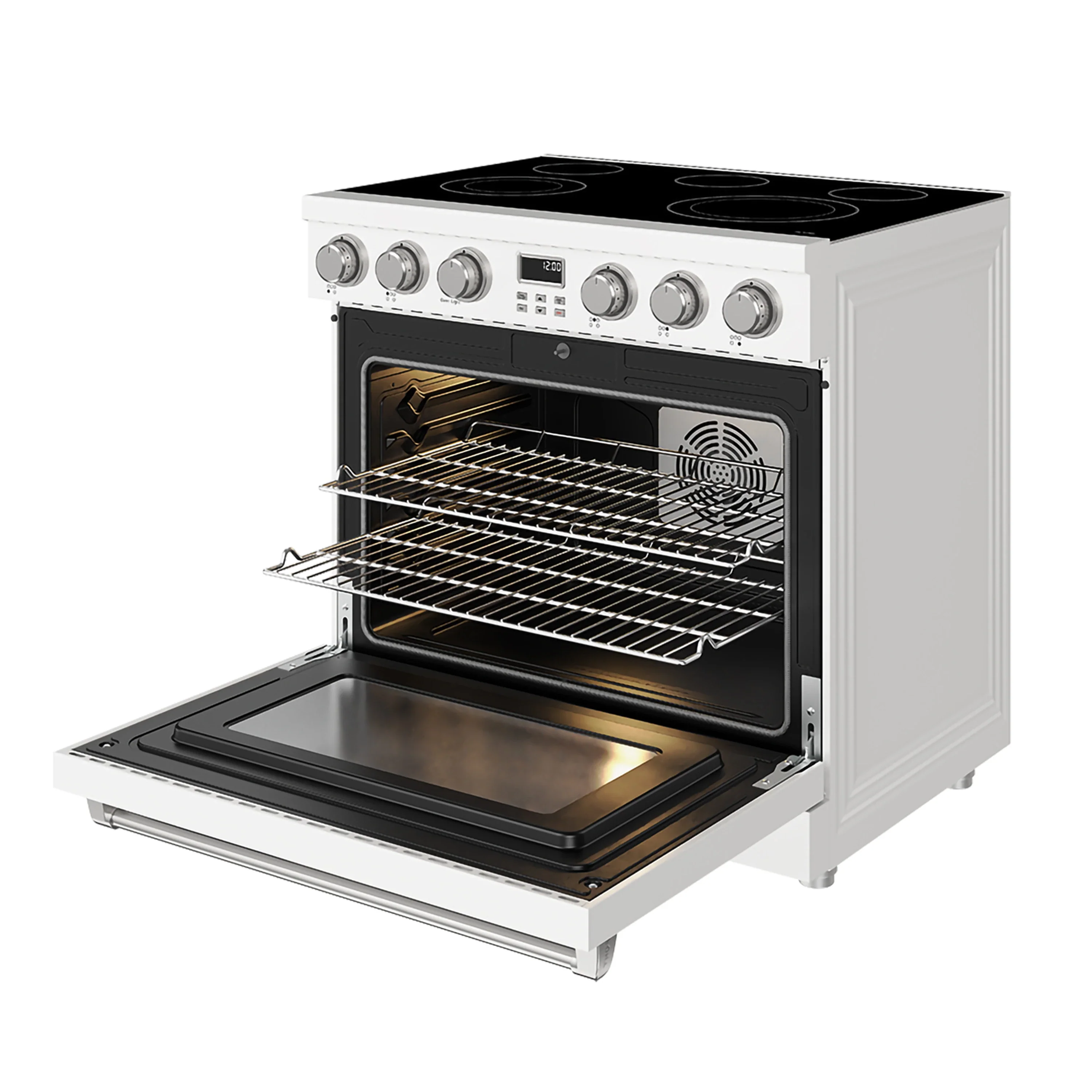 Thor Kitchen 36-Inch Electric Range with 6.0 cu. ft. Convection Oven in White (ARE36W) - Image 11