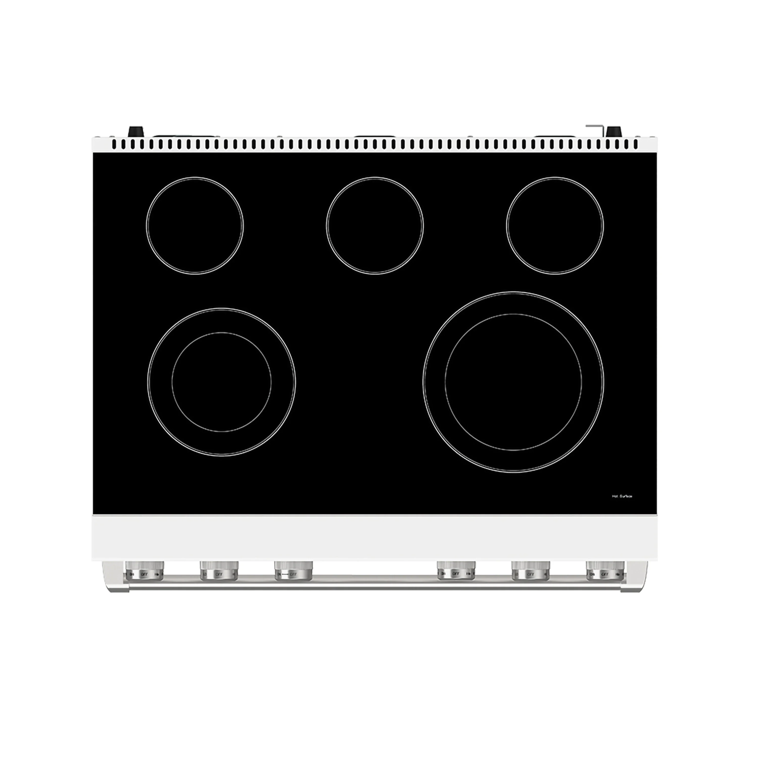 Thor Kitchen 36-Inch Electric Range with 6.0 cu. ft. Convection Oven in White (ARE36W) - Image 4