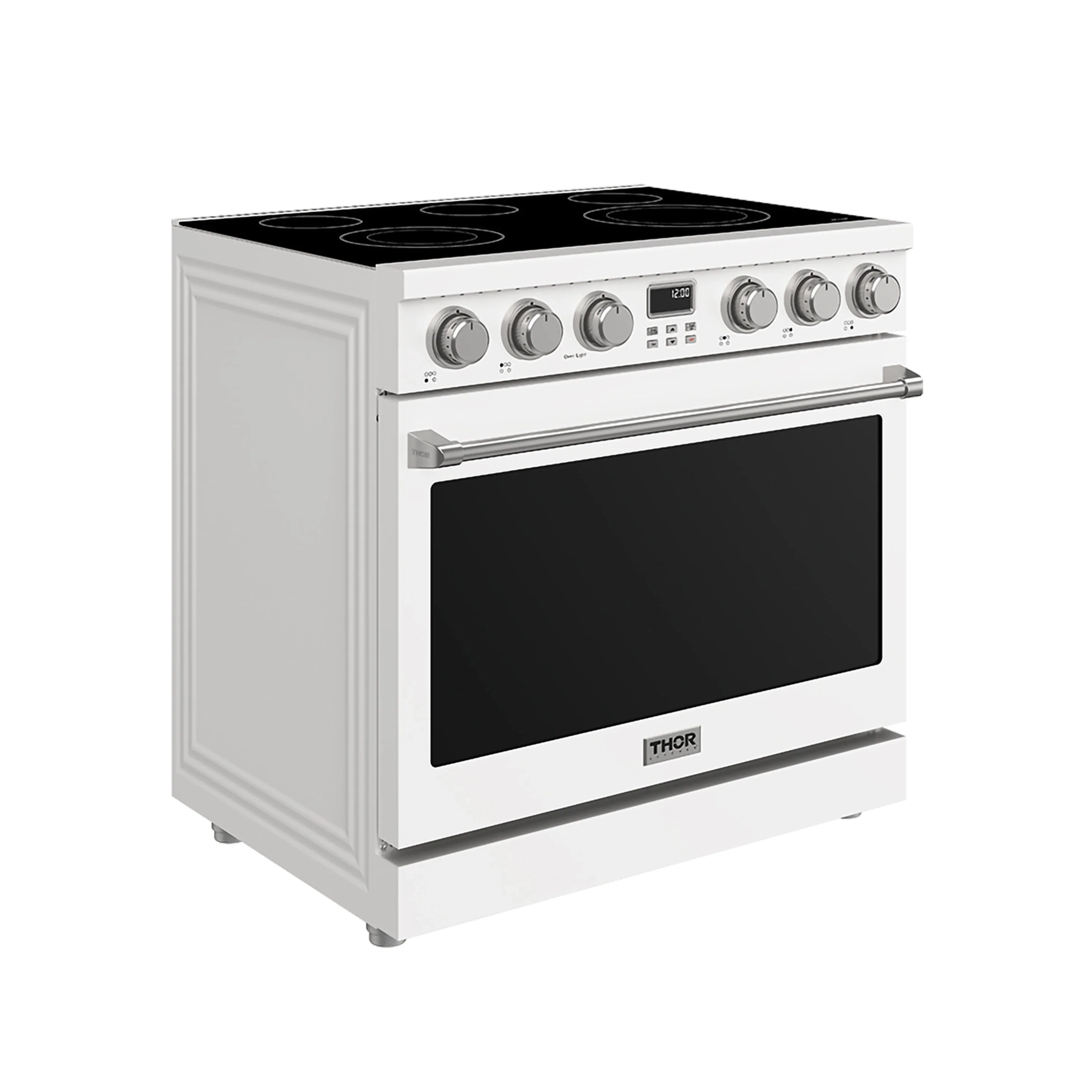 Thor Kitchen 36-Inch Electric Range with 6.0 cu. ft. Convection Oven in White (ARE36W) - Image 6