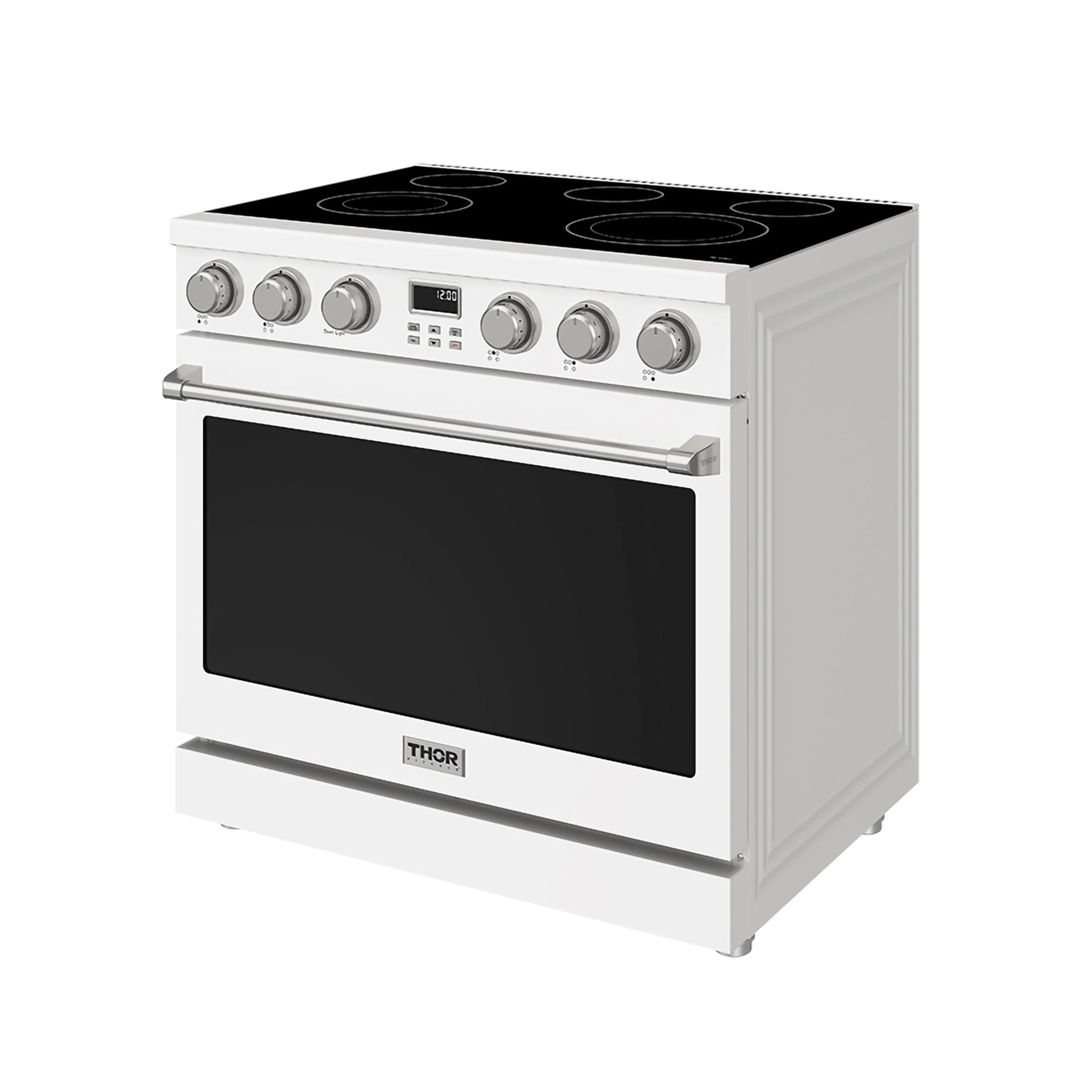 Thor Kitchen 36-Inch Electric Range with 6.0 cu. ft. Convection Oven in White (ARE36W) - Image 7