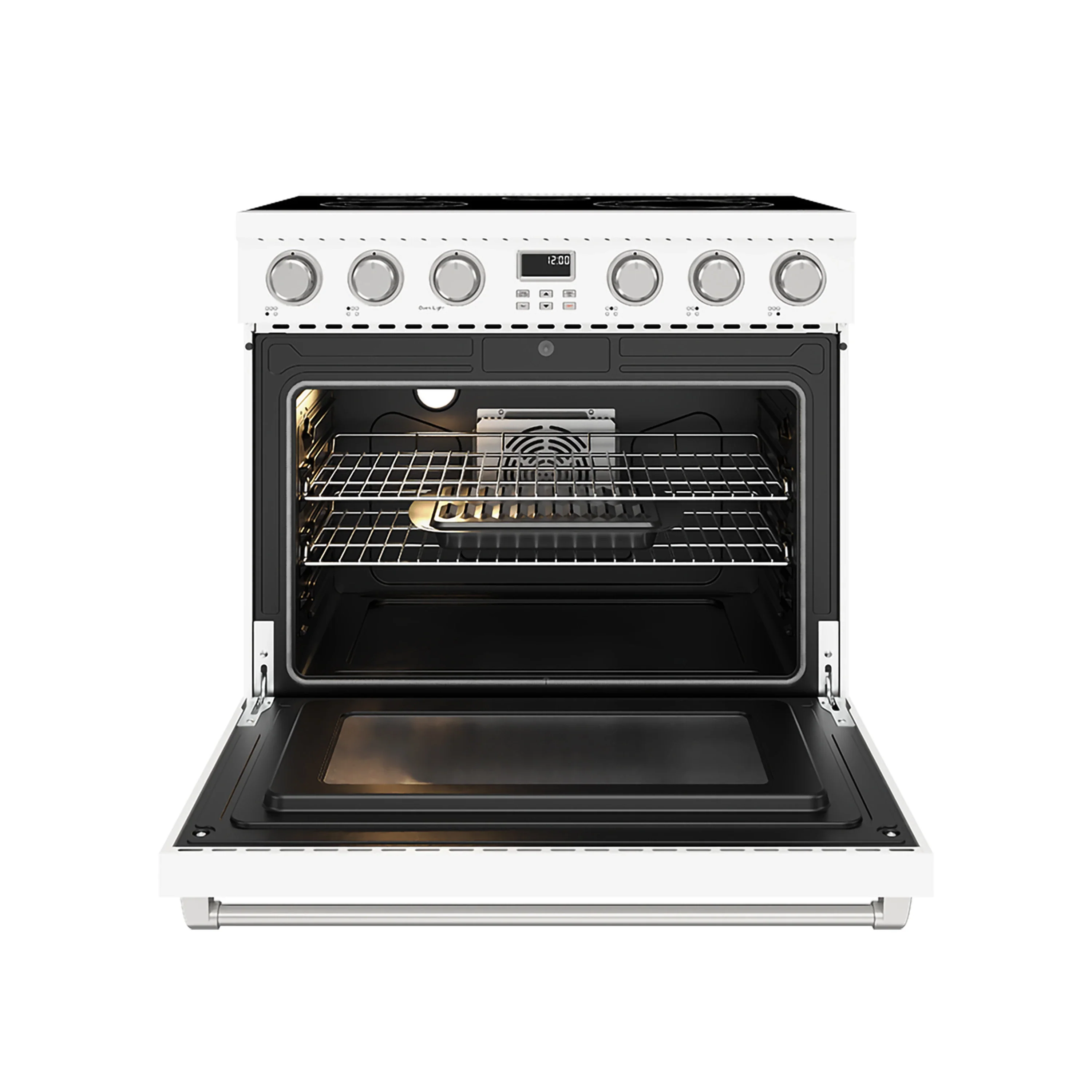 Thor Kitchen 36-Inch Electric Range with 6.0 cu. ft. Convection Oven in White (ARE36W) - Image 9