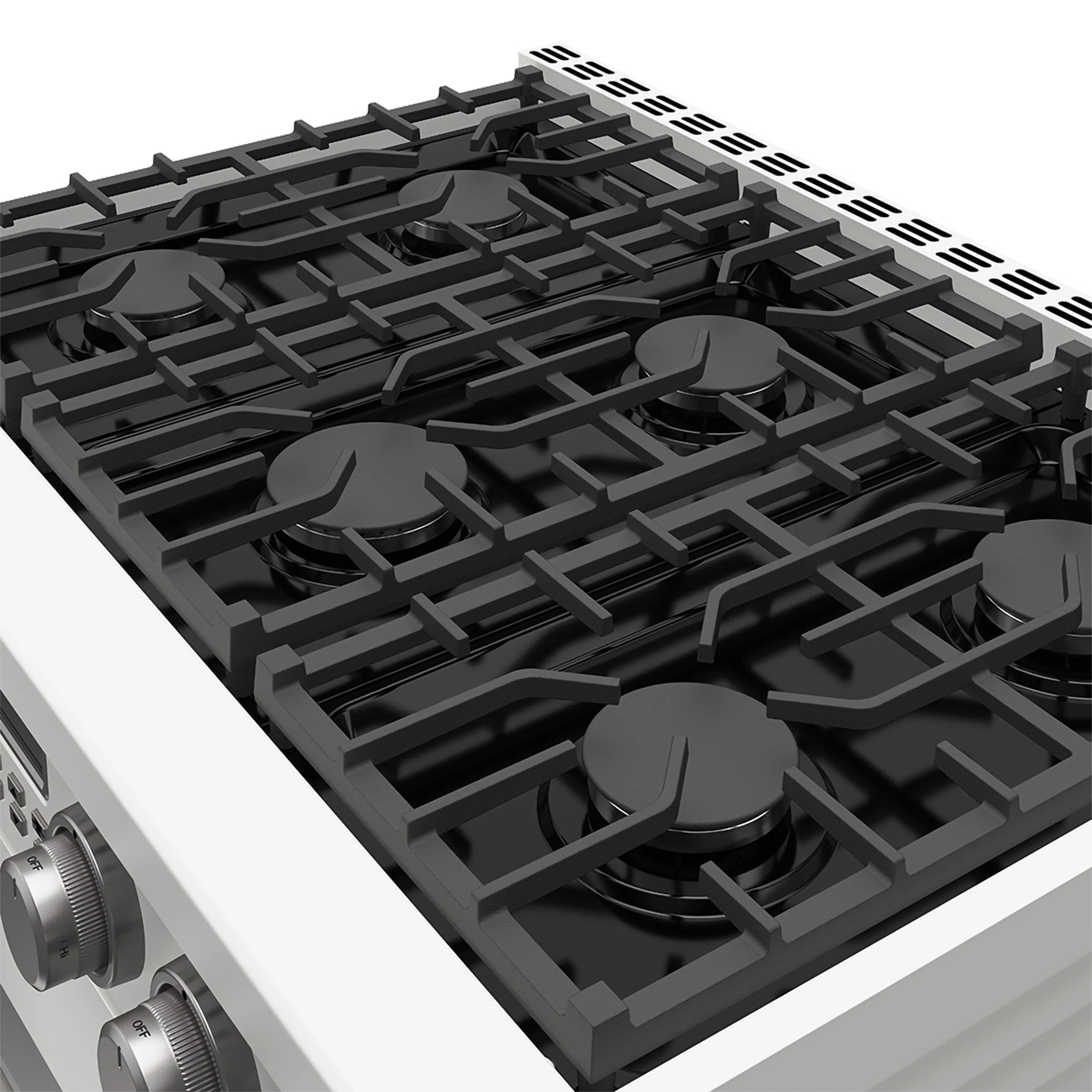 Thor Kitchen 36-Inch Propane Gas Range with 6 Burners, 6.0 cu. ft. Convection Oven in White (ARG36WLP) - Image 2