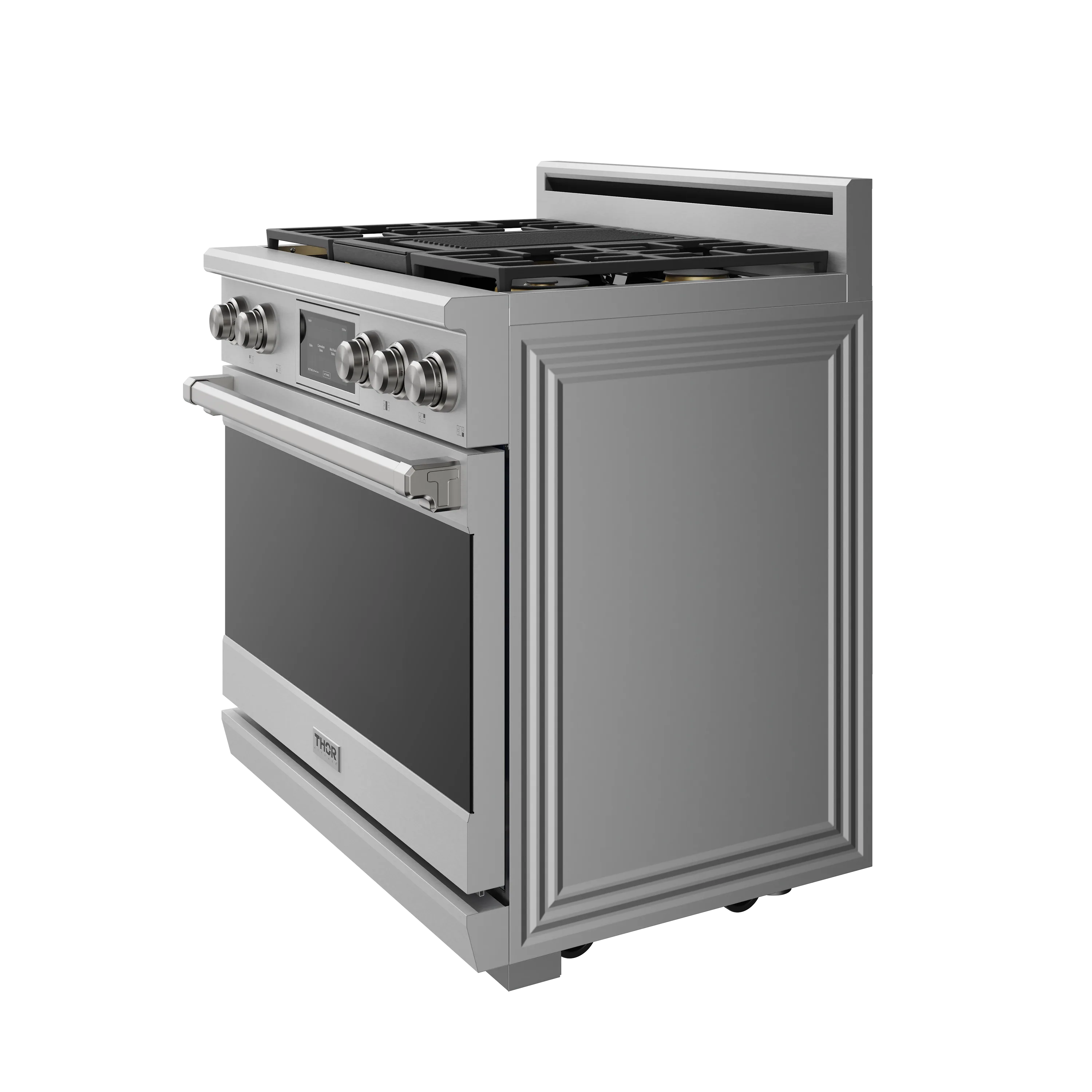 Thor Kitchen 36-Inch Professional Dual Fuel Range with Liquid Propane Gas Cooktop and Electric Convection Oven in Stainless Steel (XRD36ELP) - Image 9