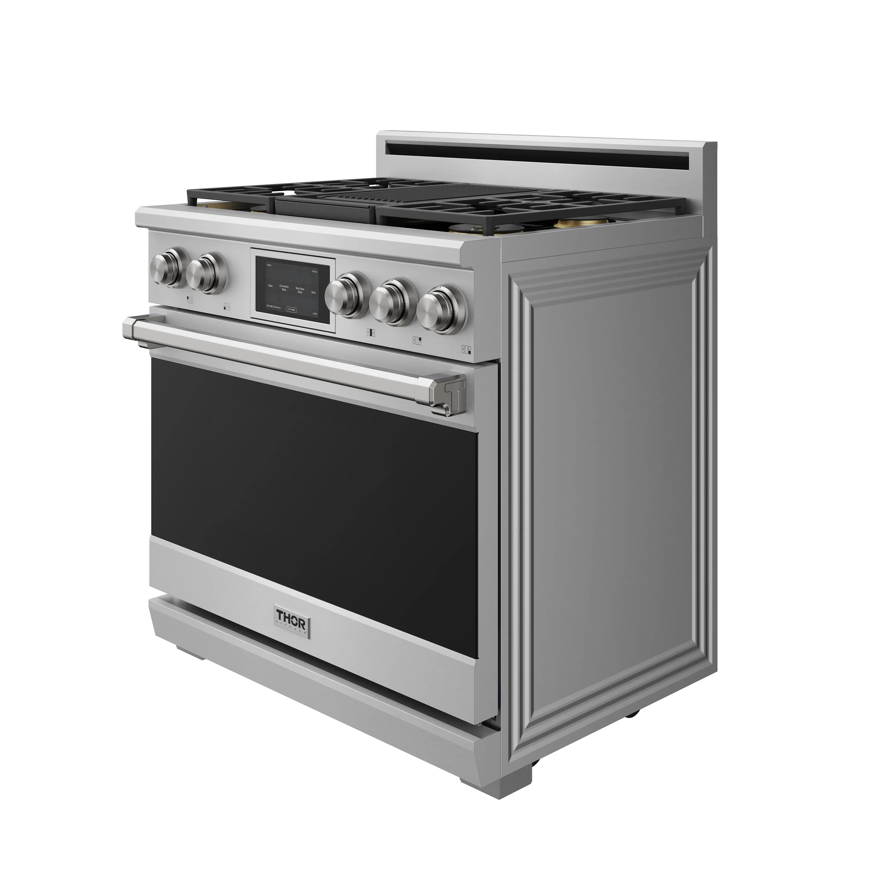 Thor Kitchen 36-Inch Professional Dual Fuel Range with Natural Gas Cooktop and Electric Oven in Stainless Steel (XRD36E) - Image 8