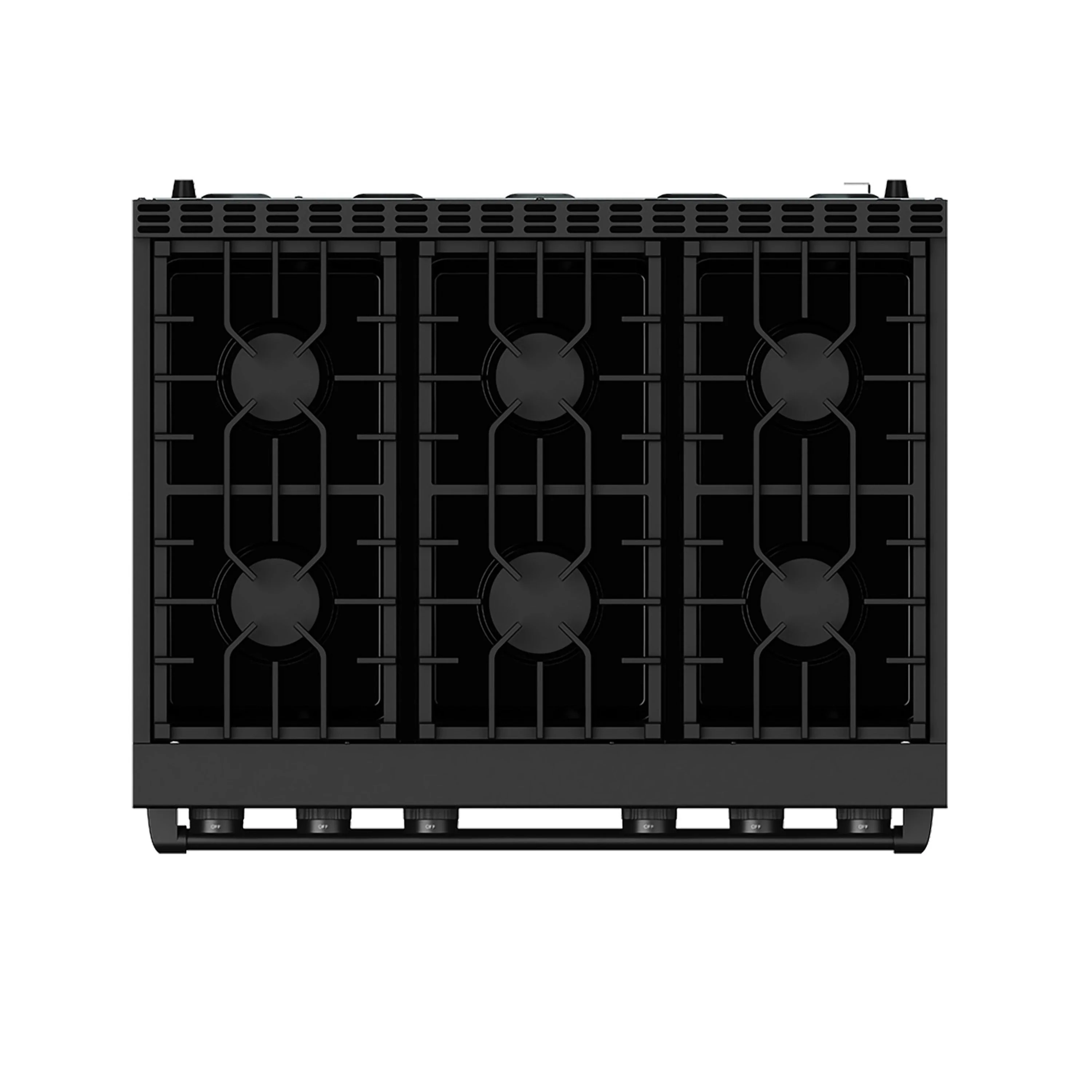 Thor Kitchen 36-Inch Natural Gas Range with 6 Burners, 6.0 cu. ft. Convection Oven in Black (ARG36B) - Image 2