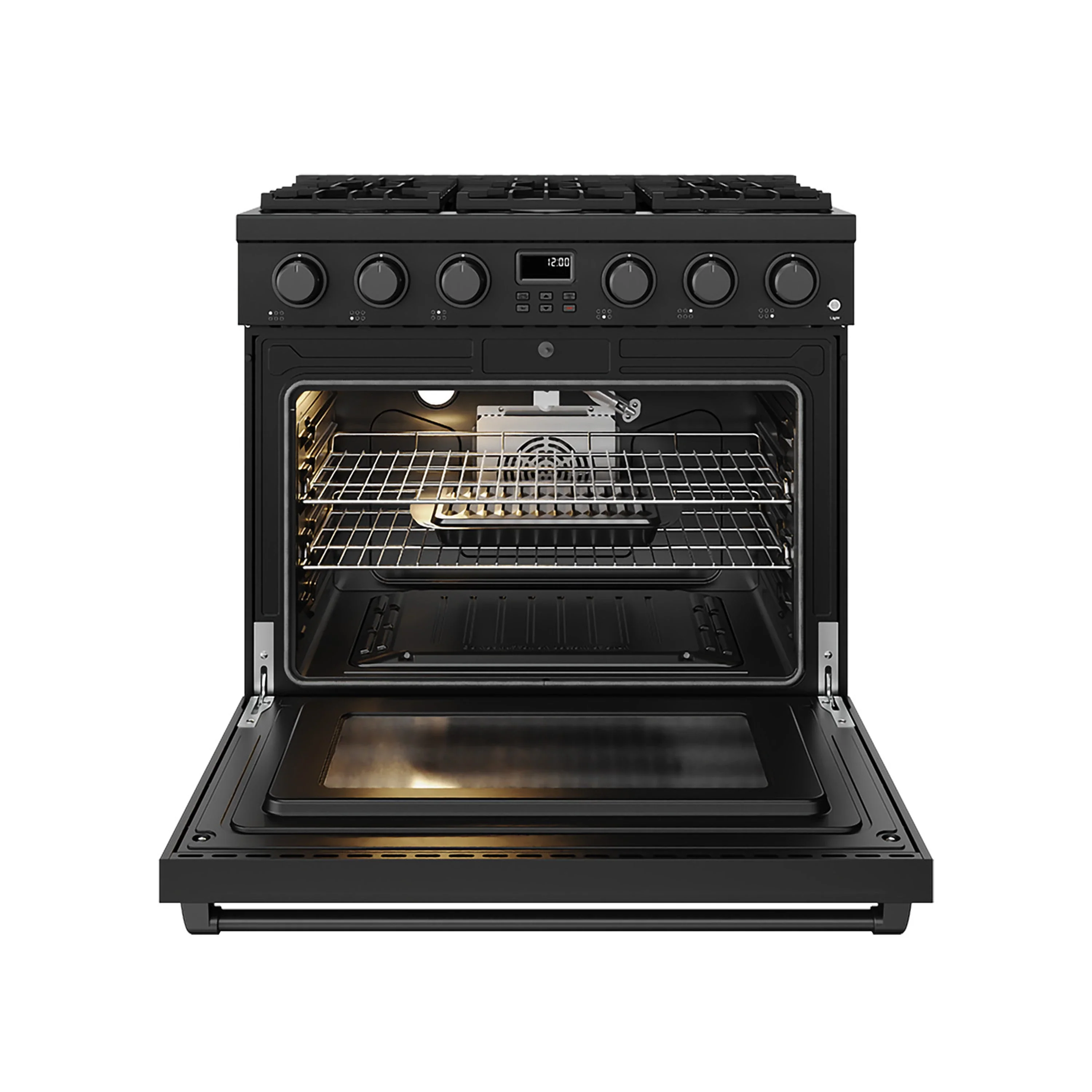 Thor Kitchen 36-Inch Natural Gas Range with 6 Burners, 6.0 cu. ft. Convection Oven in Black (ARG36B) - Image 7