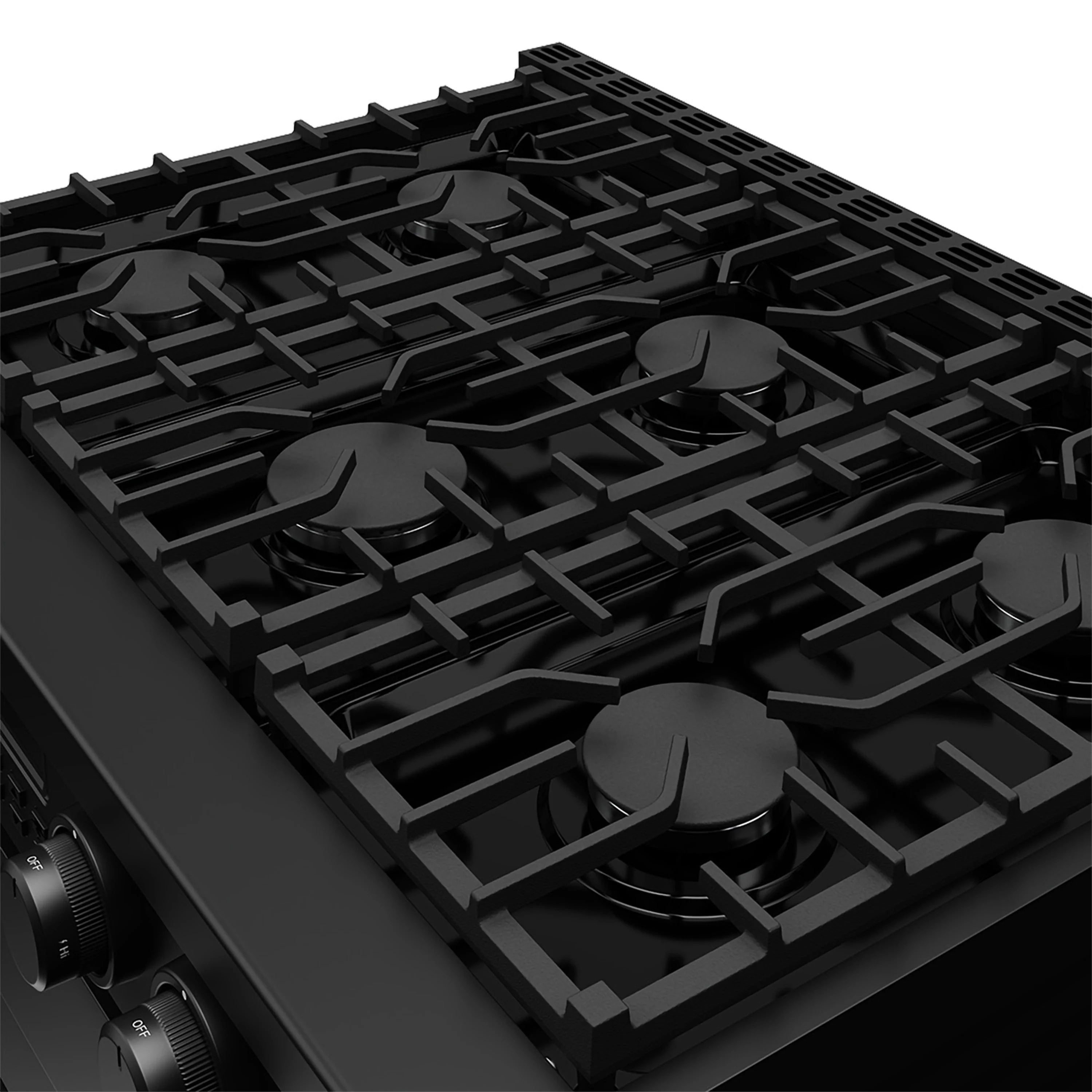 Thor Kitchen 36-Inch Natural Gas Range with 6 Burners, 6.0 cu. ft. Convection Oven in Black (ARG36B) - Image 3