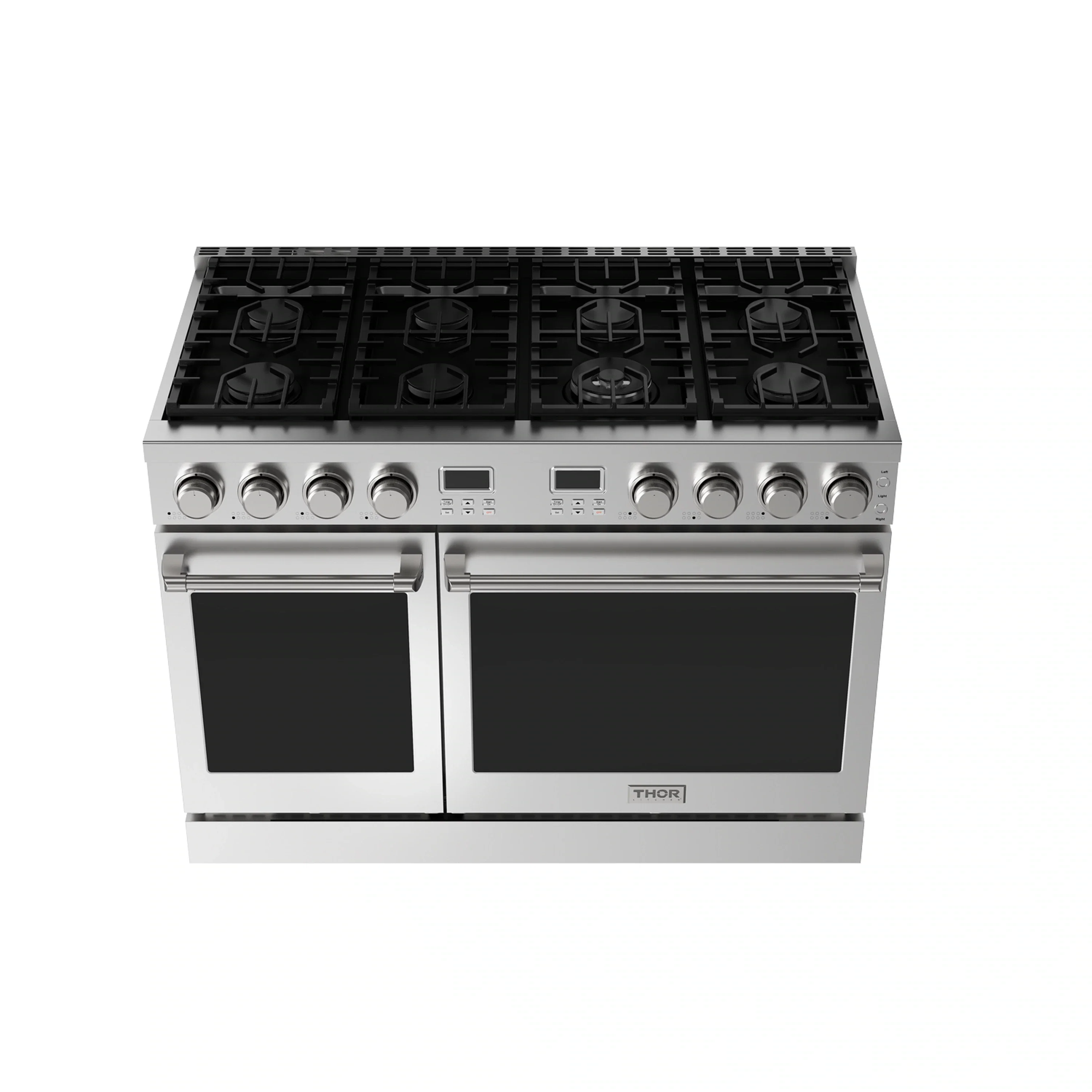Thor Kitchen A-Series 4-Piece Appliance Package - 48-Inch Gas Range, Pro-Style Wall Mount Range Hood, Refrigerator with Water Dispenser, and Dishwasher in Stainless Steel - Image 7