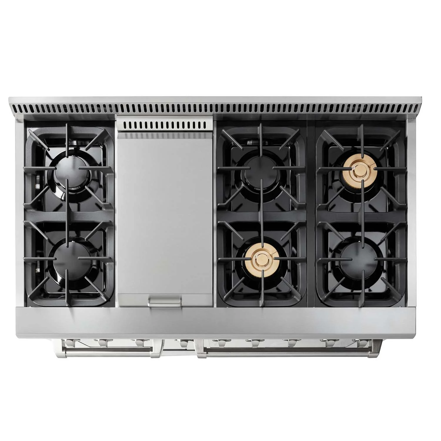 Thor Kitchen 48-Inch Dual Fuel Range with Propane Gas Cooktop and 6.7 cu. ft. Electric Oven in Stainless Steel (HRD4803ULP) - Image 6