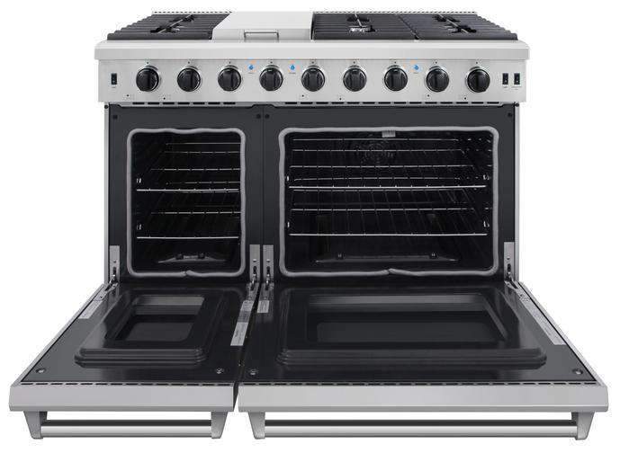 Thor Kitchen 48-Inch 6.8 Cu. Ft. Double Oven Propane Gas Range with in Stainless Steel (LRG4807ULP) - Image 17