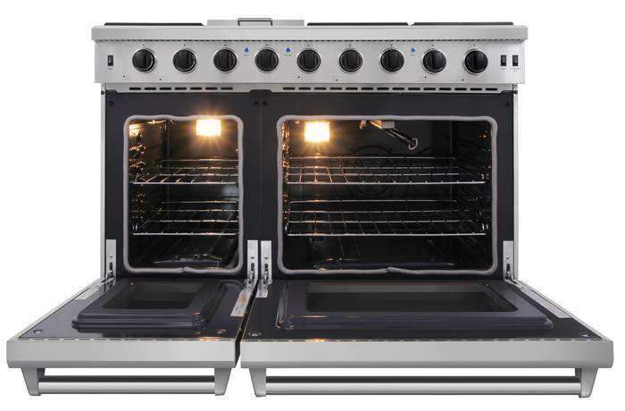 Thor Kitchen 48-Inch 6.8 Cu. Ft. Double Oven Propane Gas Range with in Stainless Steel (LRG4807ULP) - Image 18