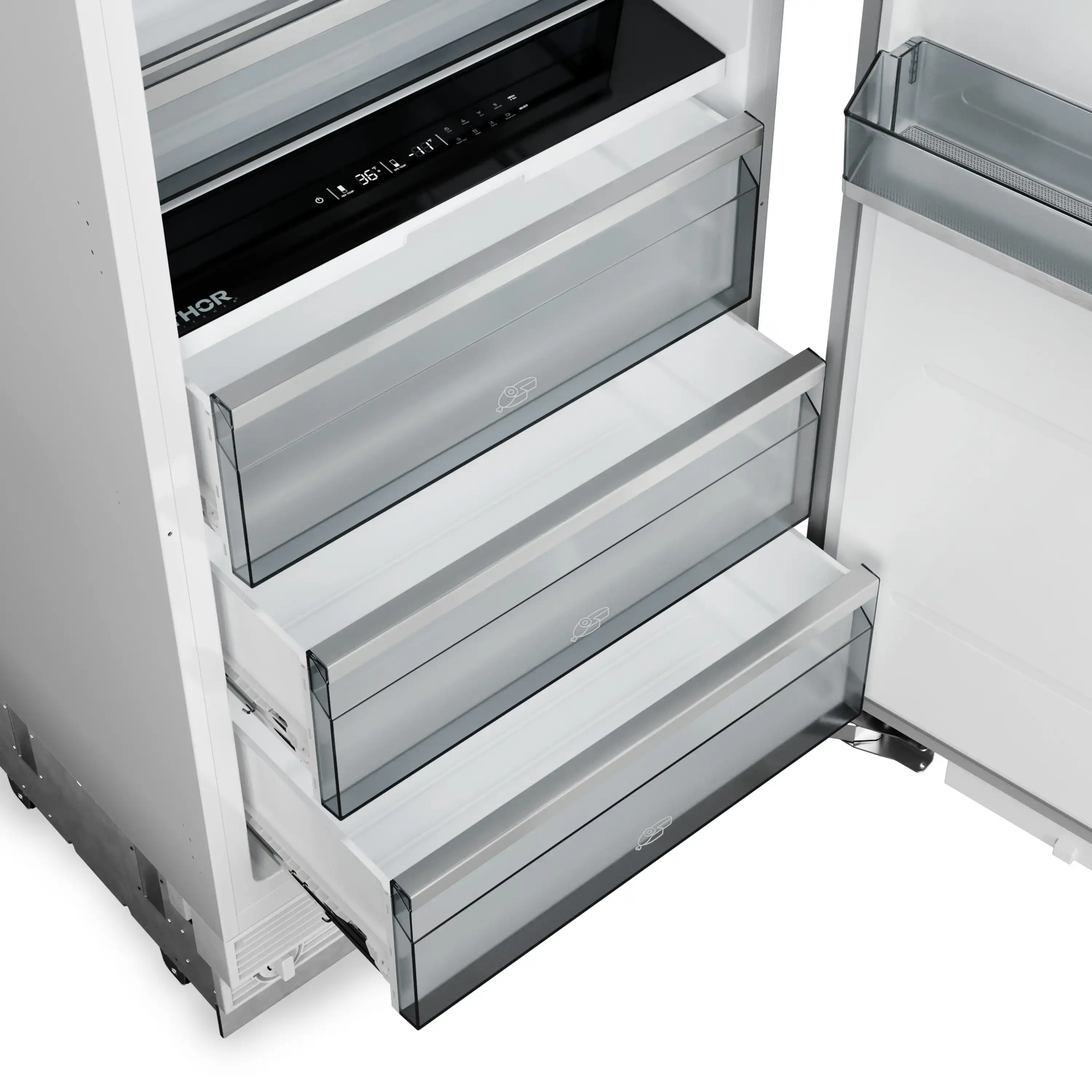 Thor Kitchen X-Series 48-Inch Column 16.6 Cu. Ft. Refrigerator and 8.6 Cu. Ft. Freezer in Stainless Steel - Image 10