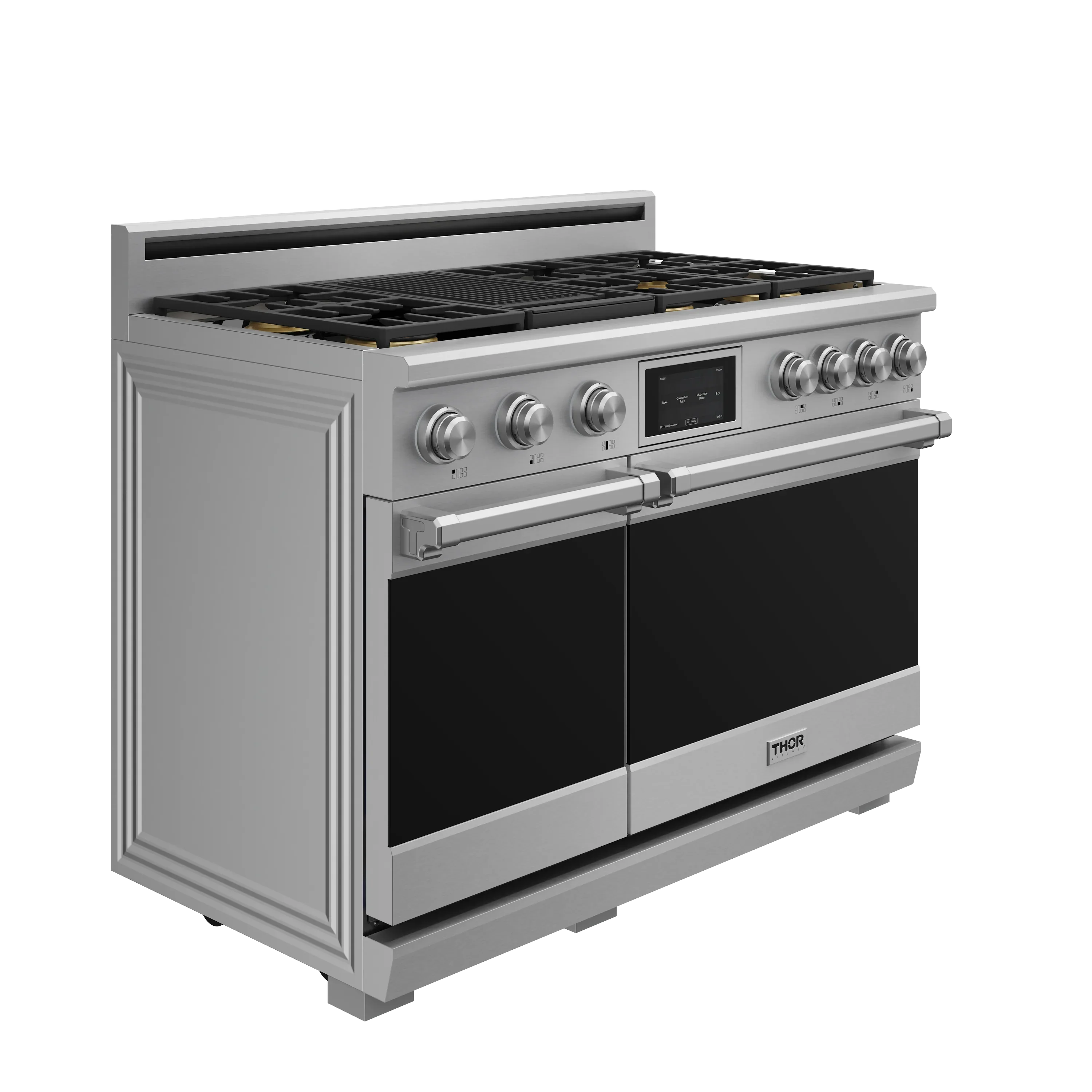 Thor Kitchen 48-Inch Professional Dual Fuel Range with Liquid Propane Gas Cooktop and Electric Convection Oven in Stainless Steel (XRD48ELP) - Image 4