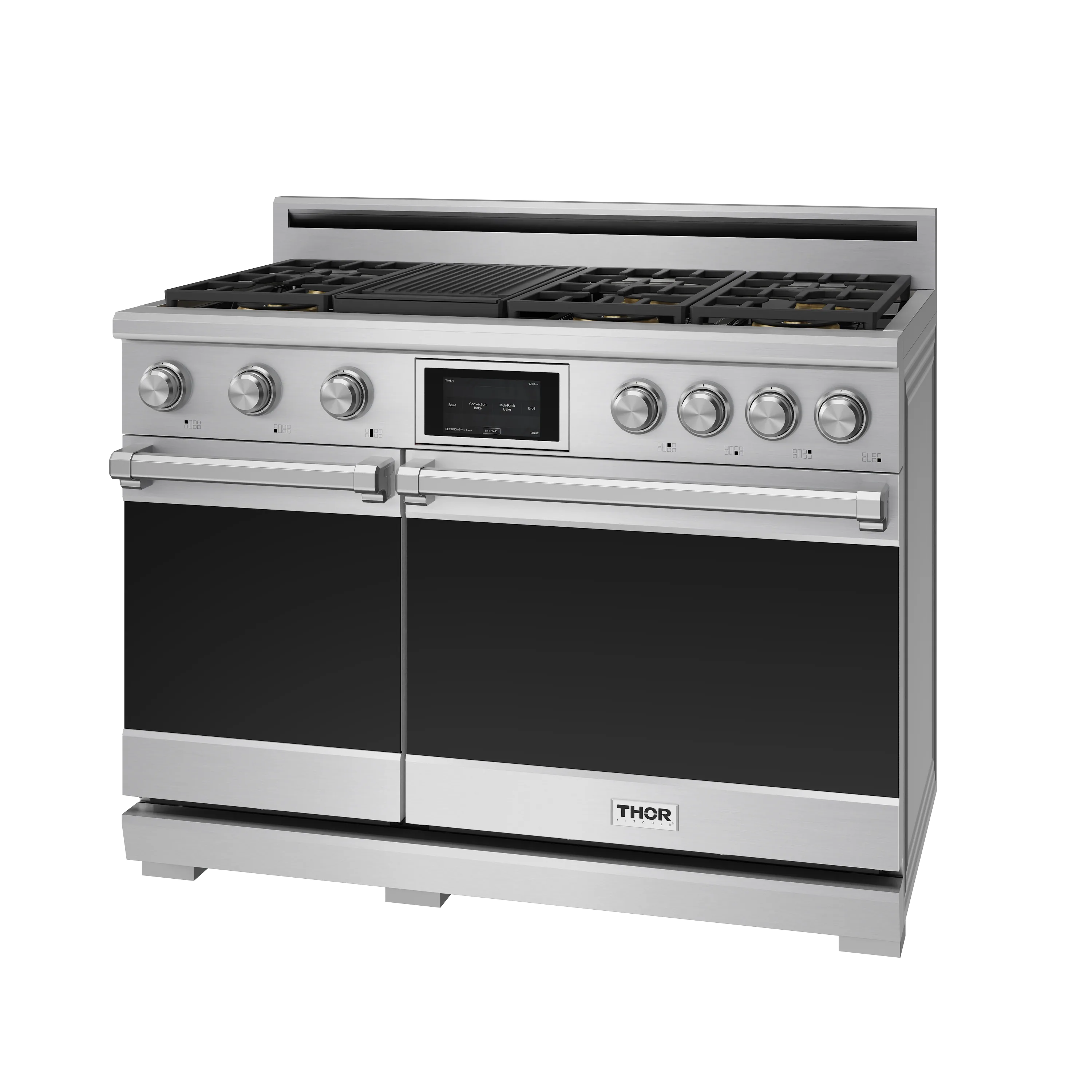 Thor Kitchen 48-Inch Professional Dual Fuel Range with Liquid Propane Gas Cooktop and Electric Convection Oven in Stainless Steel (XRD48ELP) - Image 5