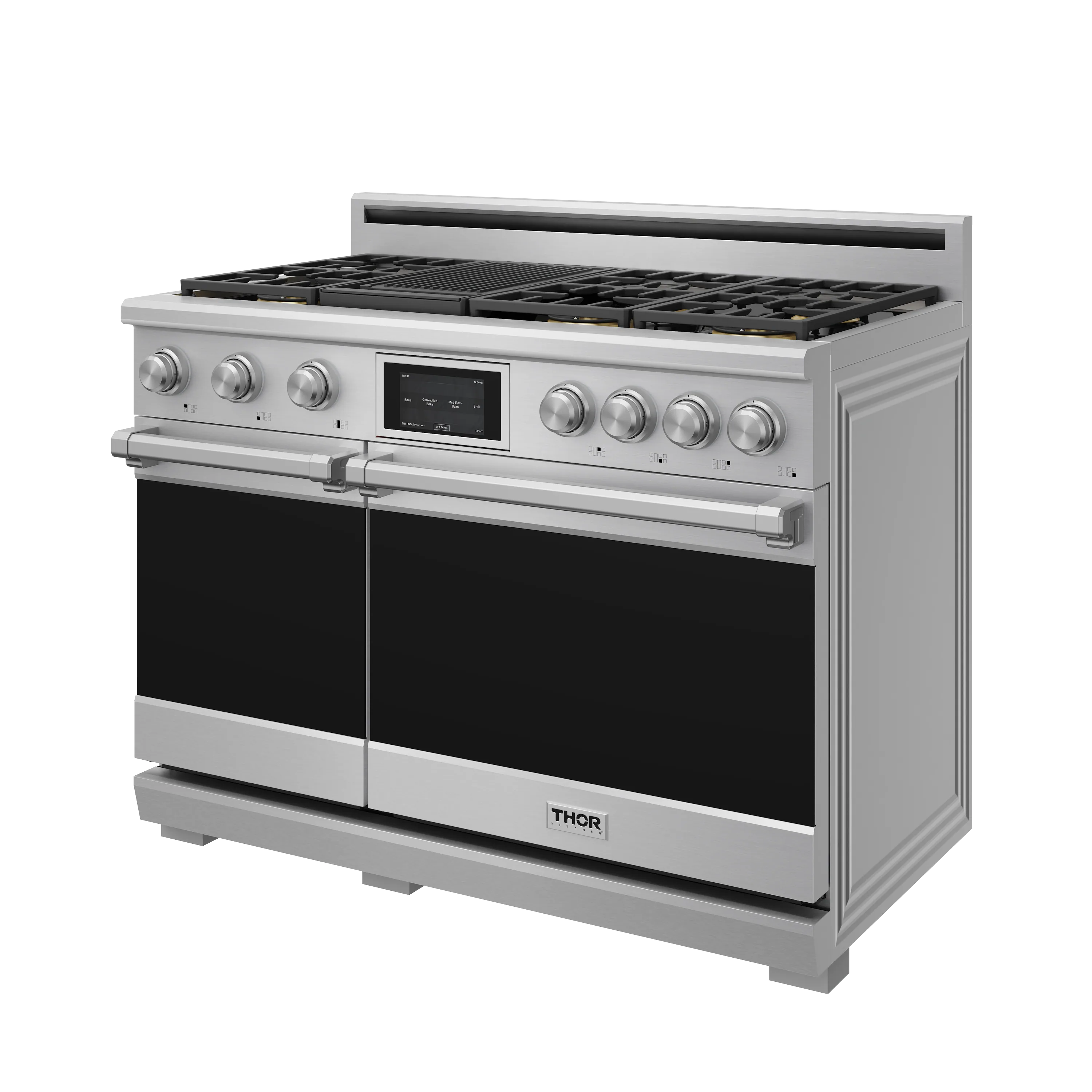 Thor Kitchen 48-Inch Professional Dual Fuel Range with Liquid Propane Gas Cooktop and Electric Convection Oven in Stainless Steel (XRD48ELP) - Image 6