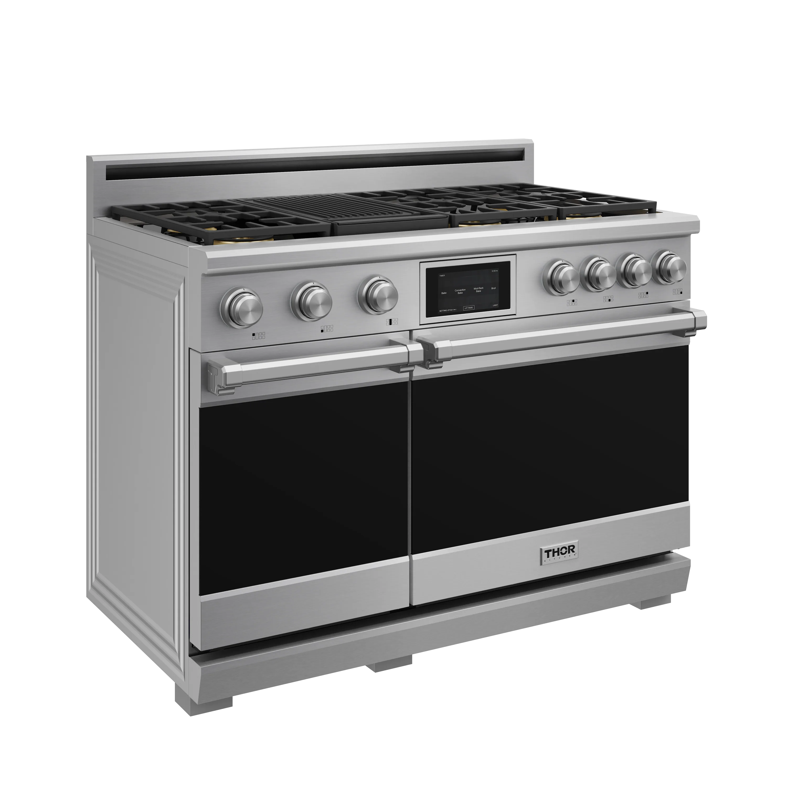 Thor Kitchen 48-Inch Professional Dual Fuel Range - Natural Gas Cooktop with Electric Convection Oven in Stainless Steel (XRD48E) - Image 3